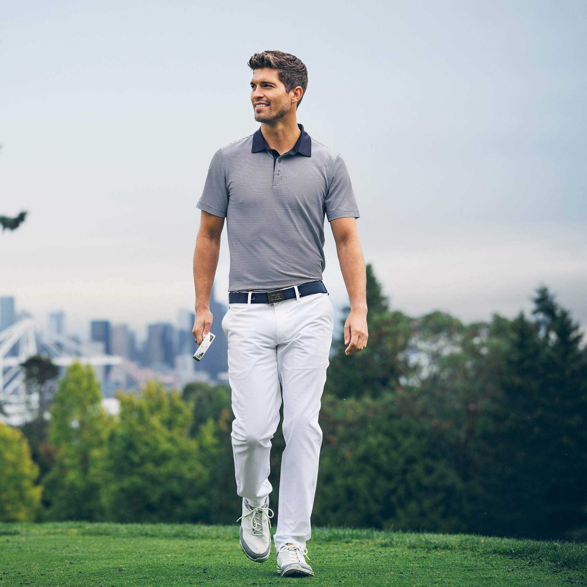 Cutter & Buck Virtue Stripes pik&eacute;tr&ouml;ja, Dark navy, large image number 1