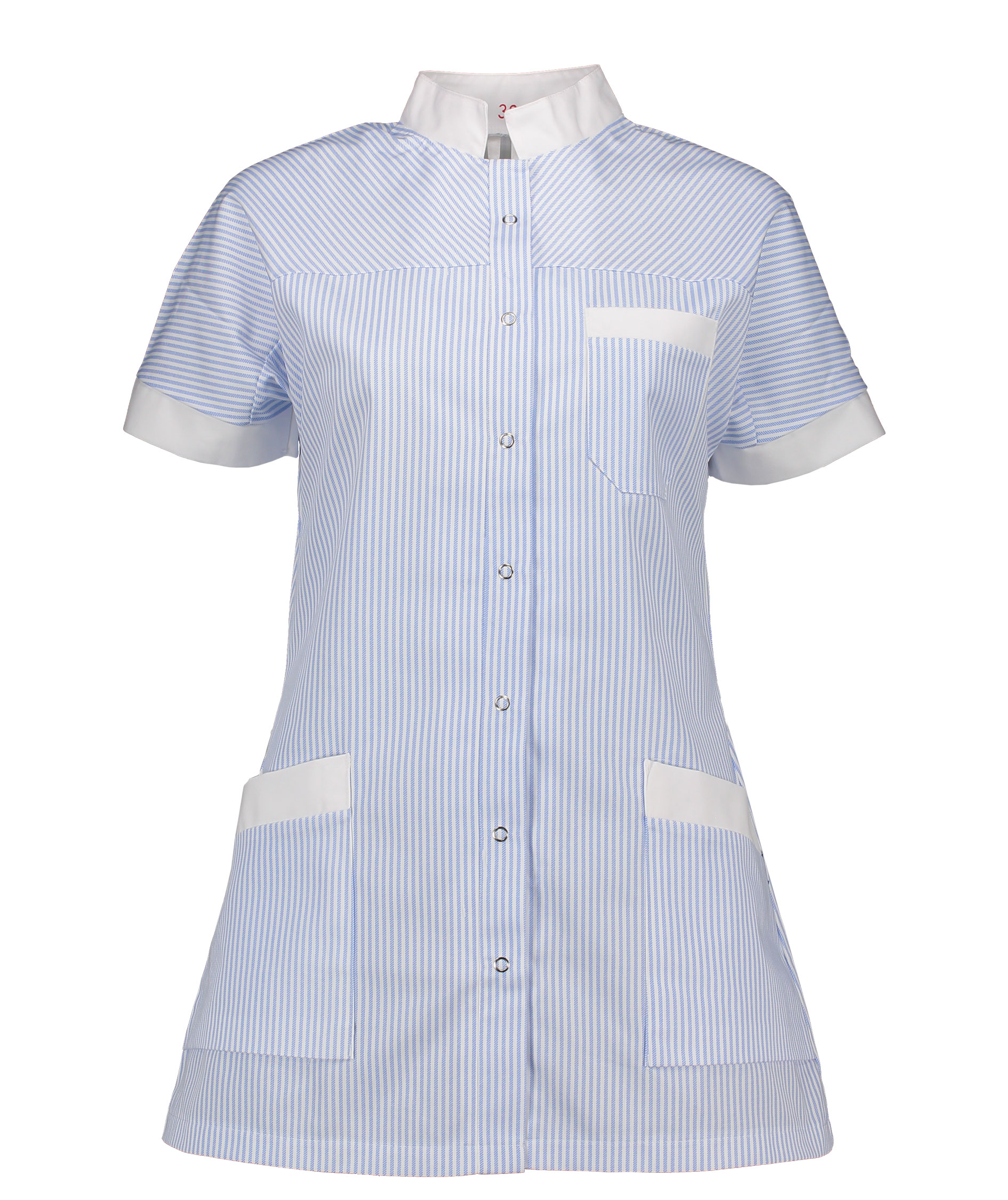 Borch Textile 0826 210 gsm kjole, Hvid/Svag bl&aring;, large image number 0