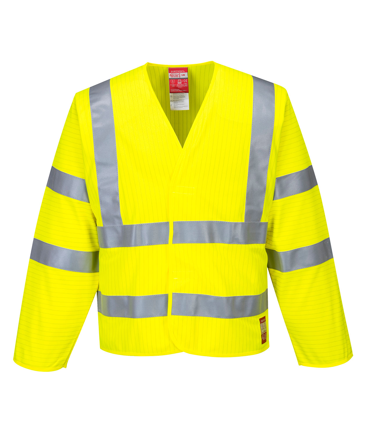 Portwest antistatisk FR varselv&auml;st, Varsel Gul