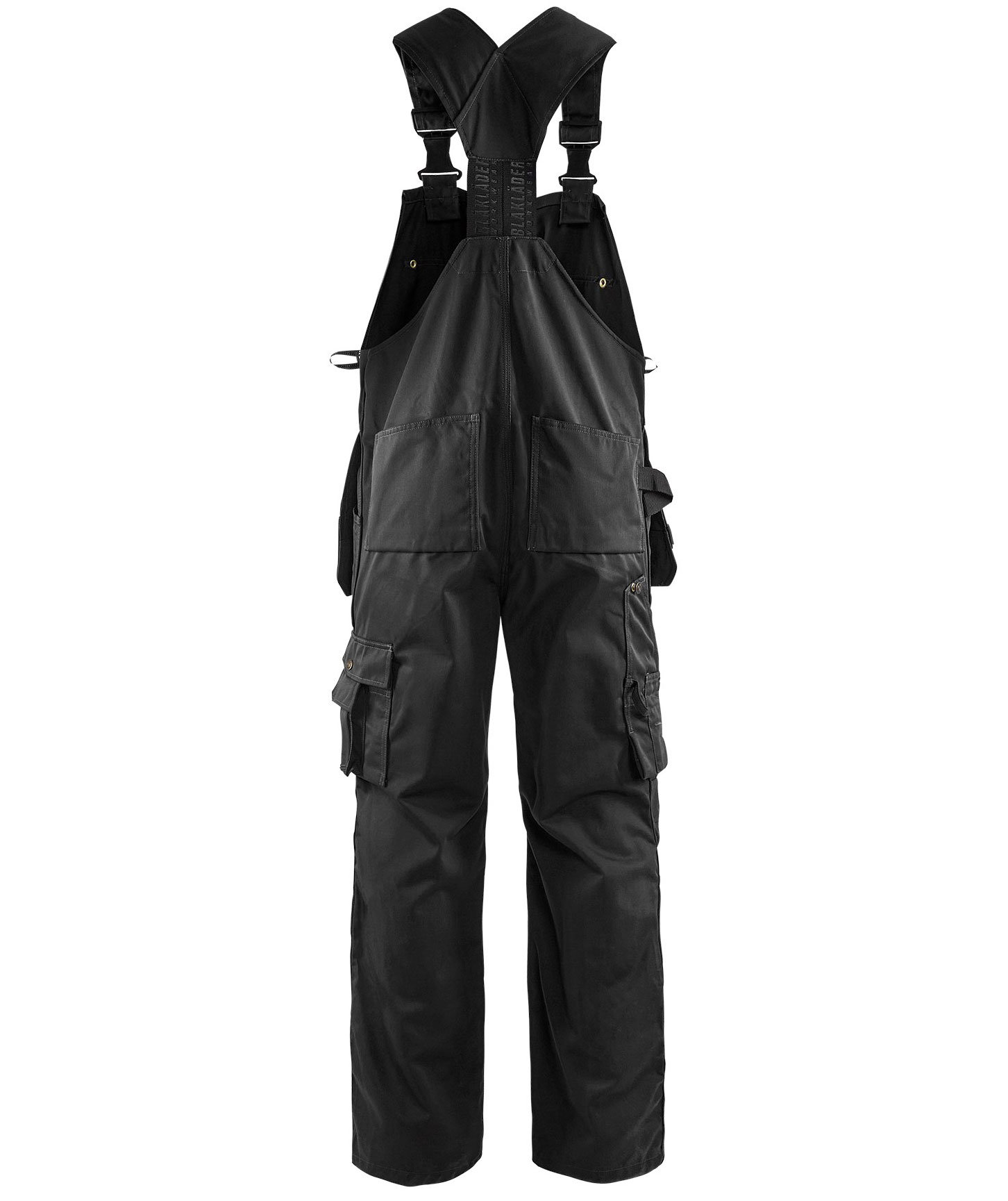 Bl&aring;kl&auml;der hantverksh&auml;ngselbyxa, Svart