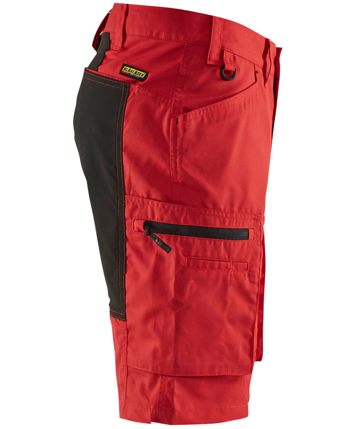 Bl&aring;kl&auml;der Unite arbeidsshorts, R&oslash;d/Svart