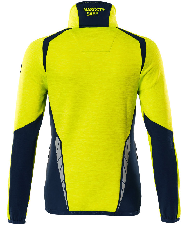 Mascot Accelerate Safe dame fleecetr&oslash;je, Hi-Vis Gul/M&oslash;rk Marine, large image number 1