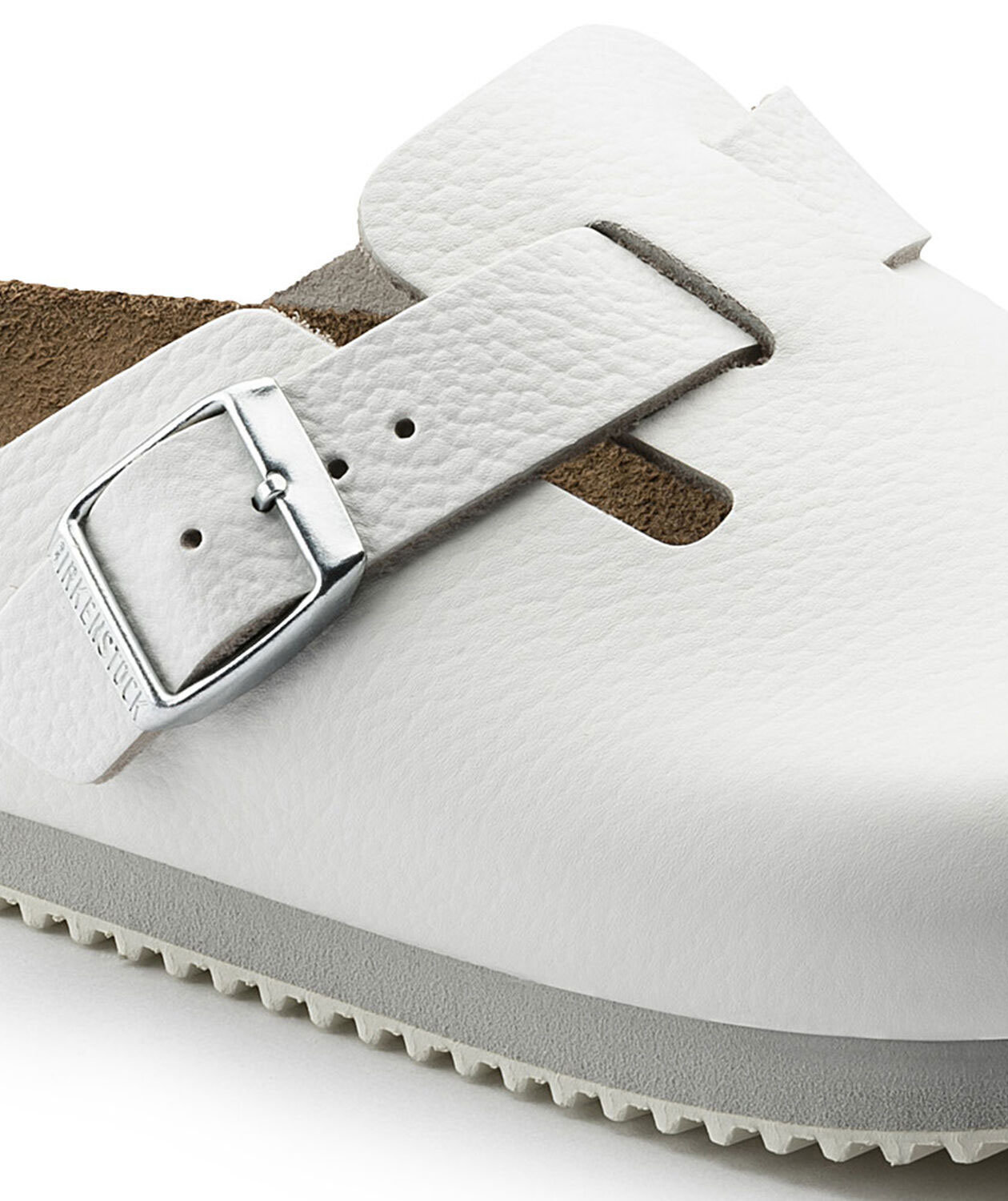 Birkenstock Boston Supergrip Narrow Fit sandals, White, large image number 6