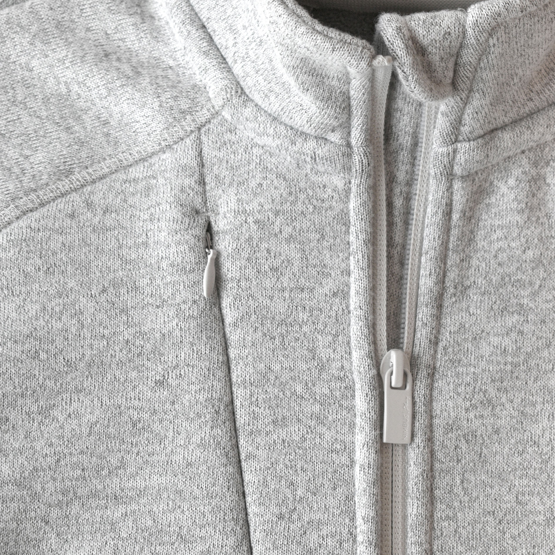 Nimbus Play Montana knitted women's fleece jacket, Light Grey Melange, large image number 3
