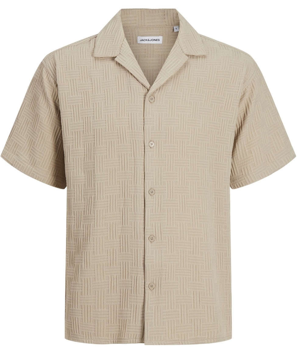 Jack & Jones JJEMATTEO RESORT kort&auml;rmad  skjorta, Oxford Tan