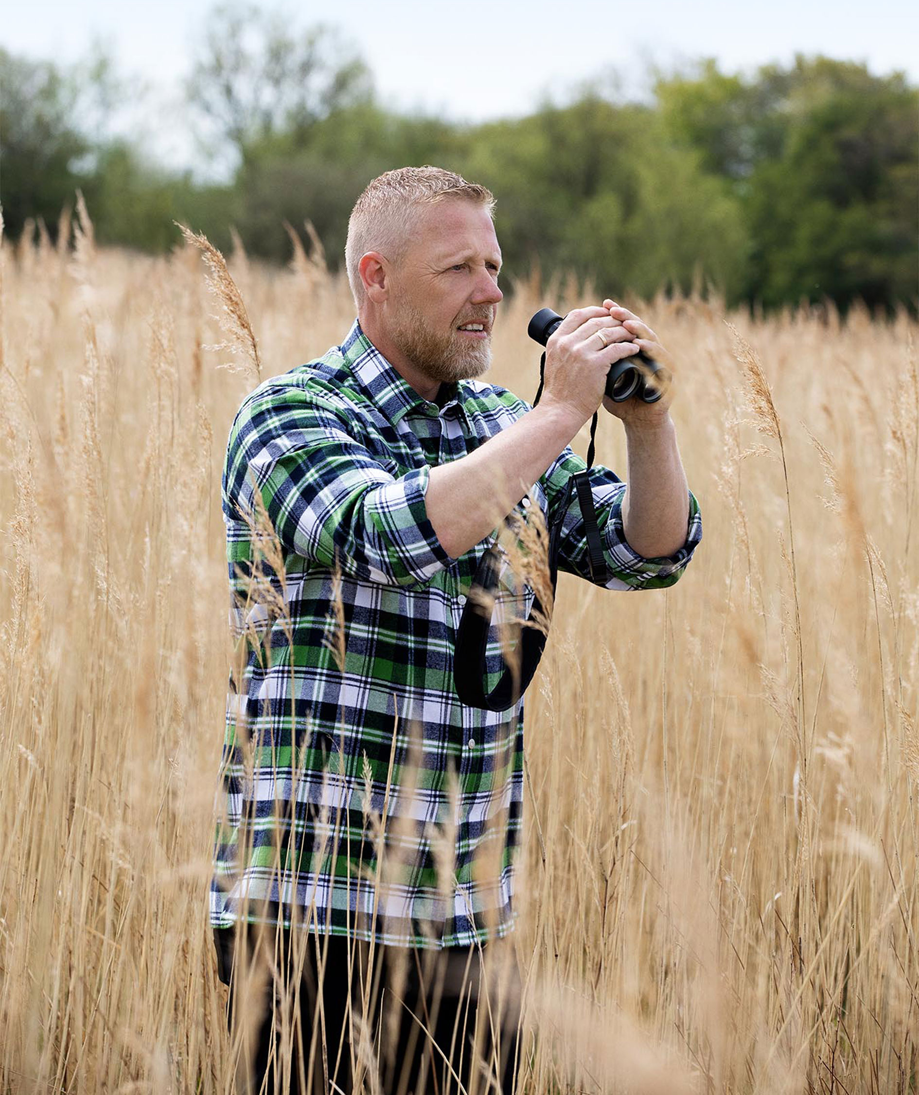 ID Green Leaf flanellskjorta, Gr&ouml;n