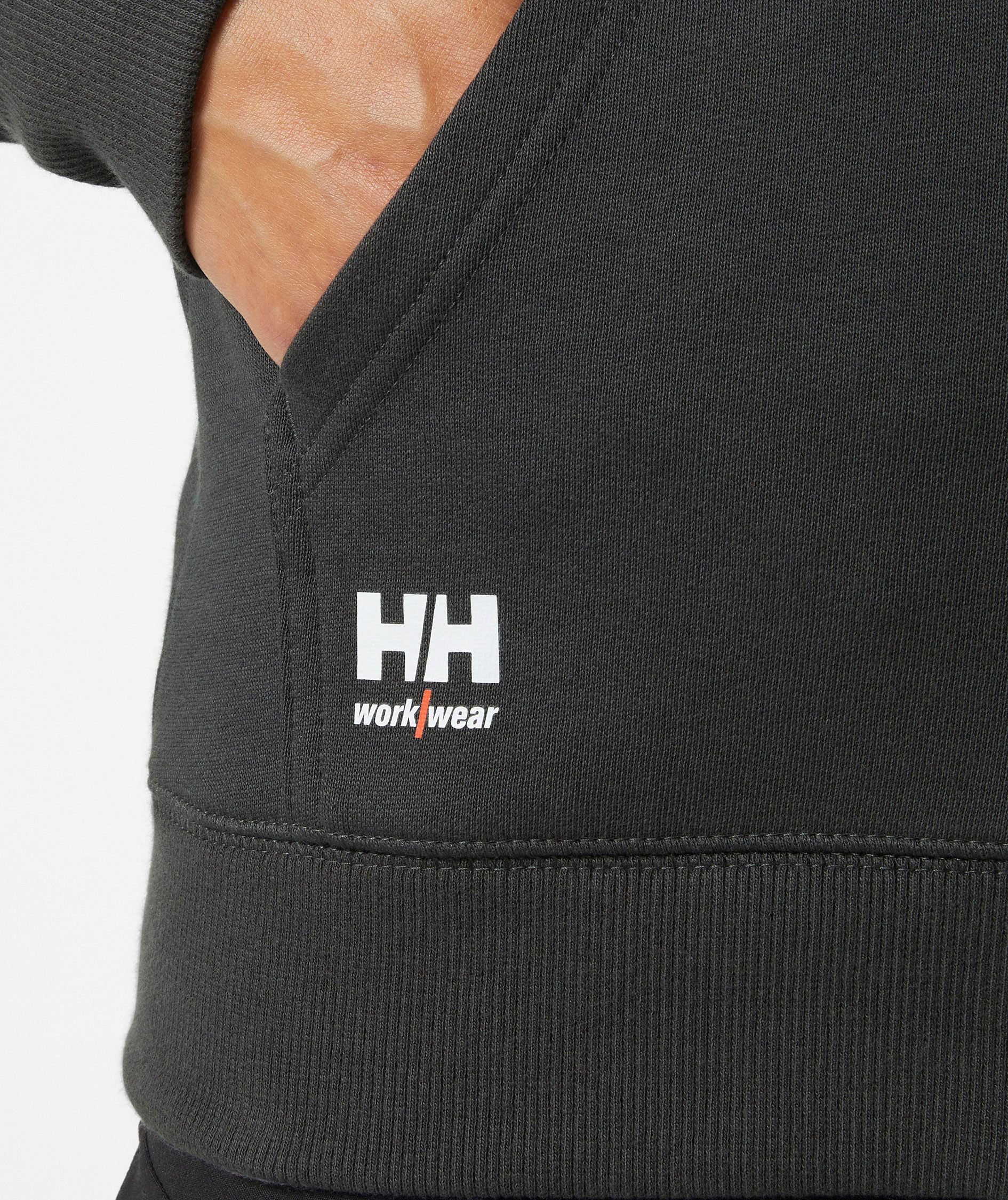 Helly Hansen Classic dame h&aelig;ttetr&oslash;je med lynl&aring;s, Dark Grey, large image number 5