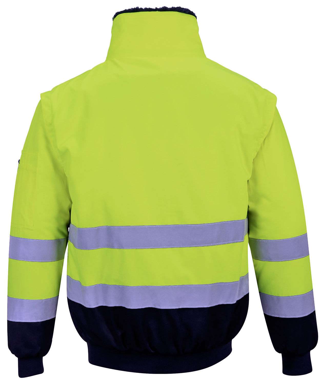 Portwest 3-i-1 pilotjacka, Varsel yellow/marinbl&aring;