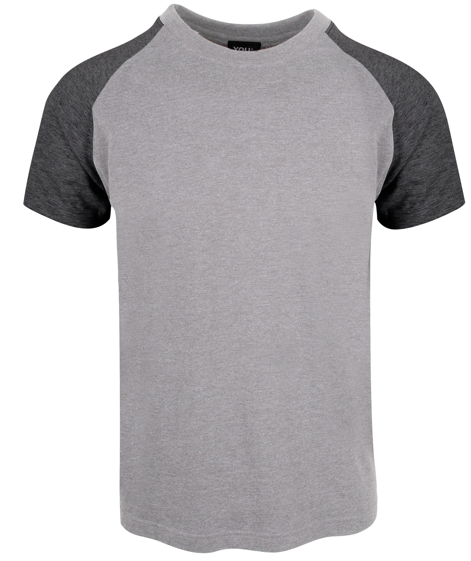 YOU Classic Raglan  T-Shirt, Grau/Anthrazit