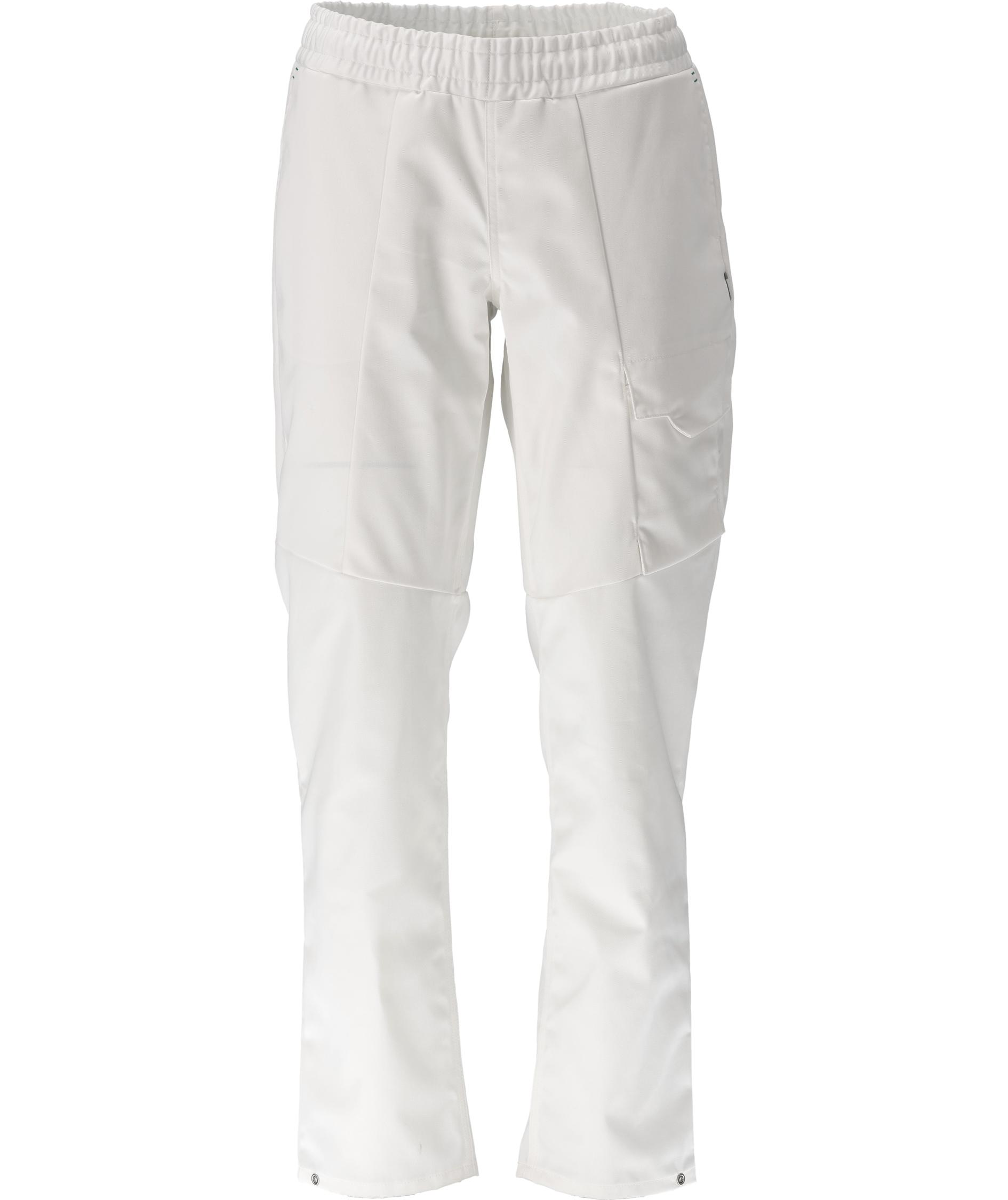 Mascot Food & Care HACCP-godkjent bukse med l&aring;rlommer med l&aring;rfickor, Hvit