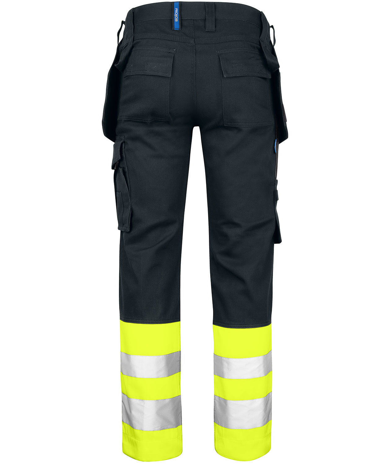 ProJob hantverksbyxa 6530, Svart/Varselgul