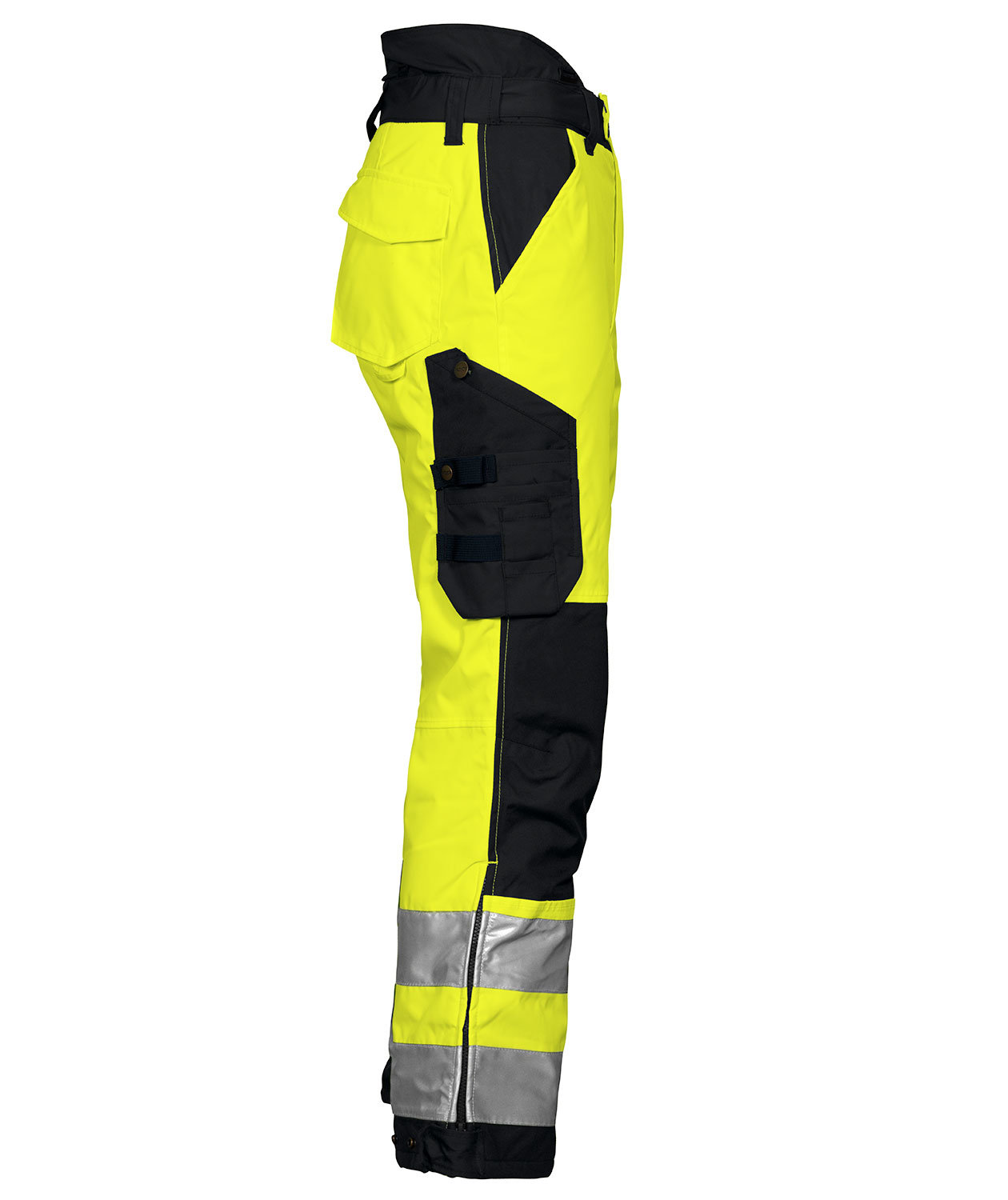 ProJob forede arbejdsbukser 6514, Hi-vis Gul/Sort, large image number 3