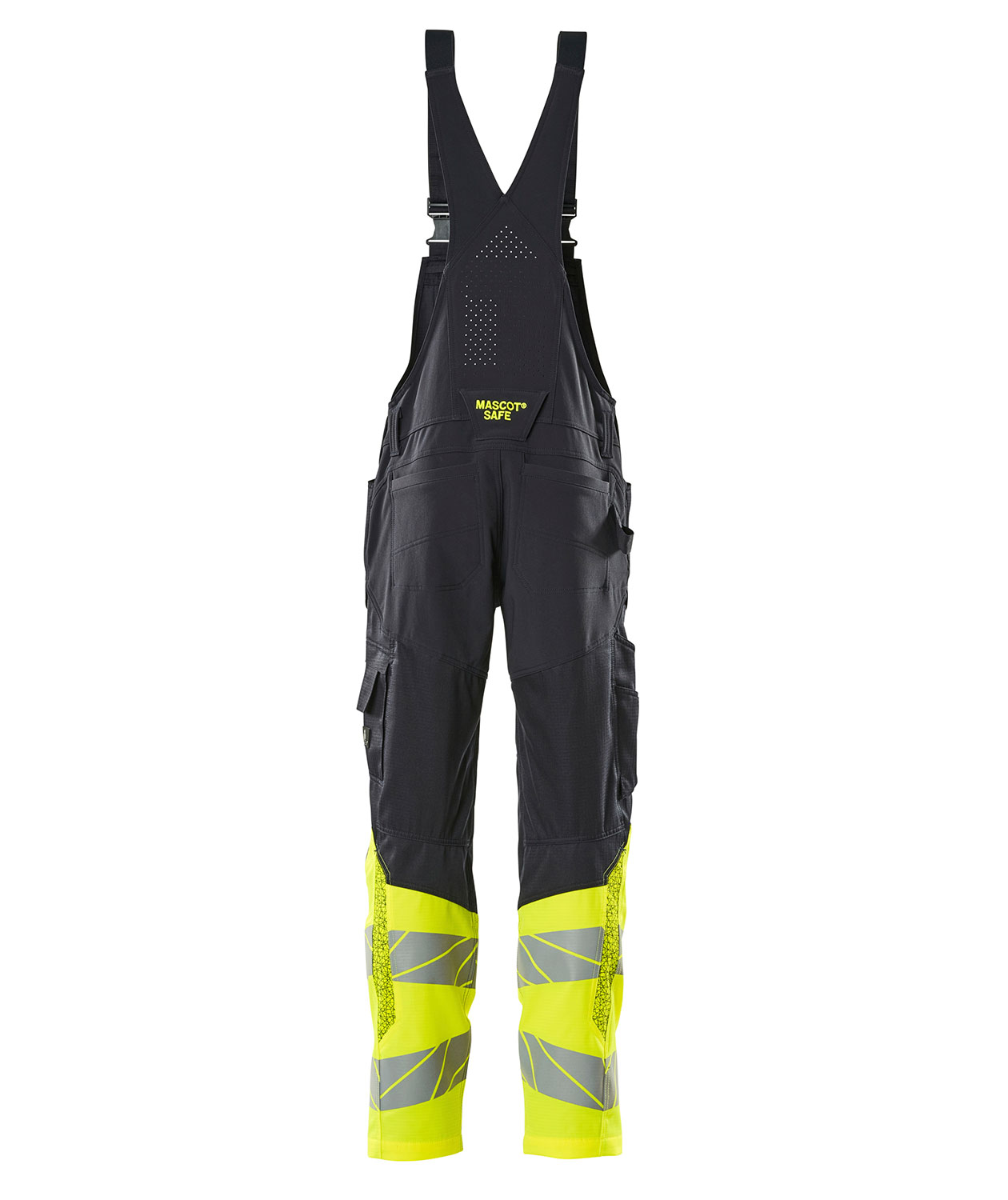 Mascot Accelerate Safe h&auml;ngselbyxa, M&ouml;rk Marinbl&aring;/Hi-Vis Gul