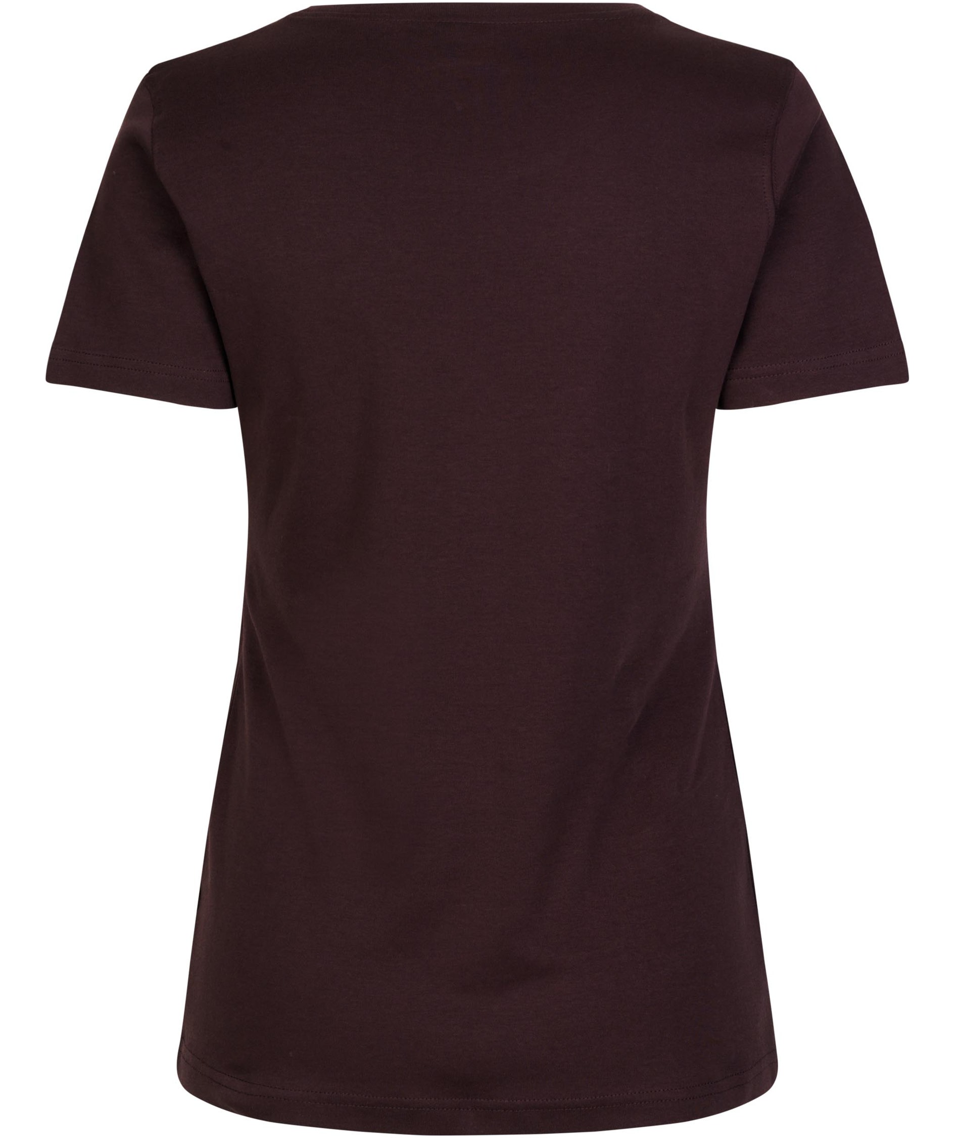 ID Interlock Damen T-Shirt, Dark bourdeaux