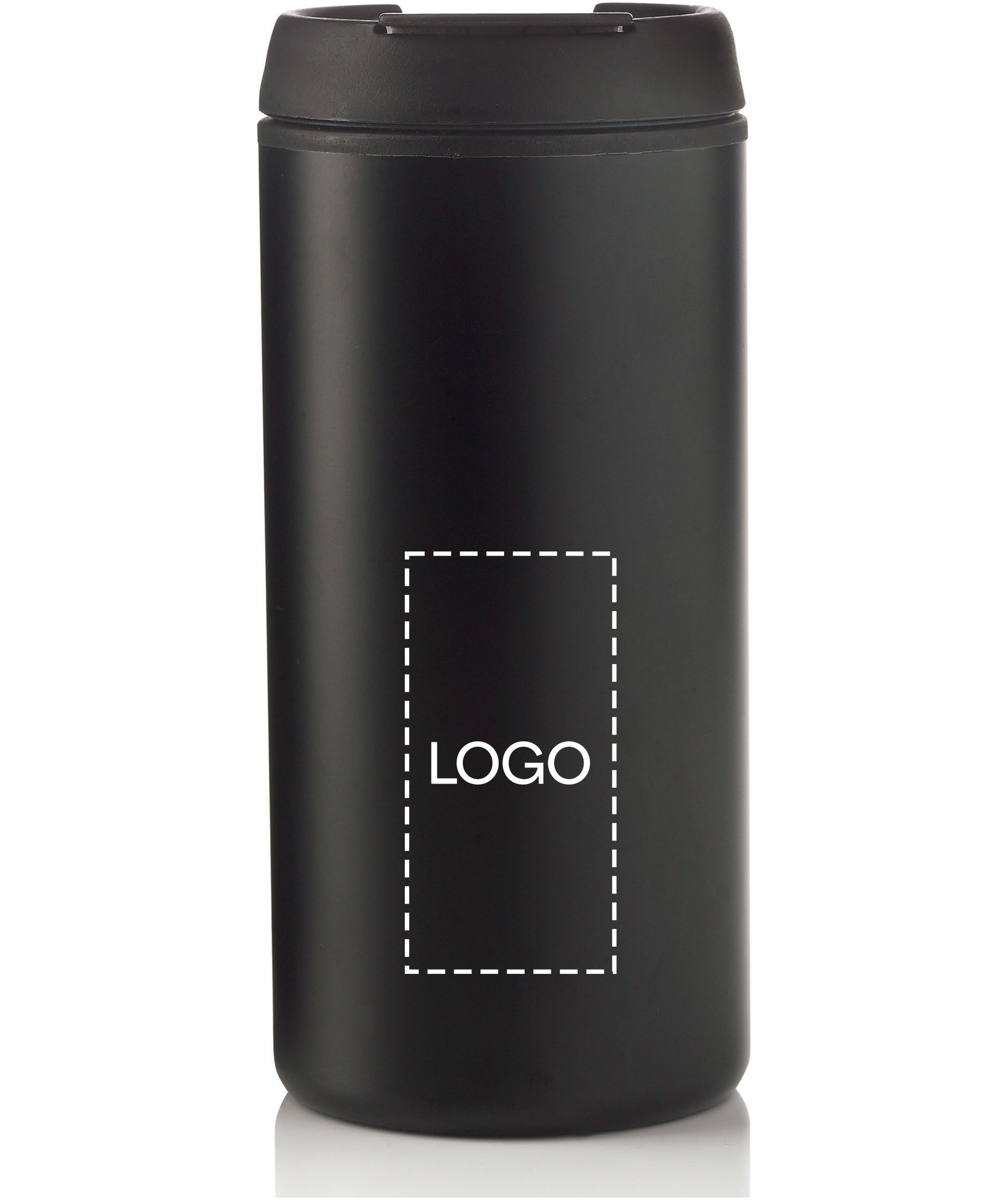 Metro thermal mug 0,3 L, Black, Black, large image number 2