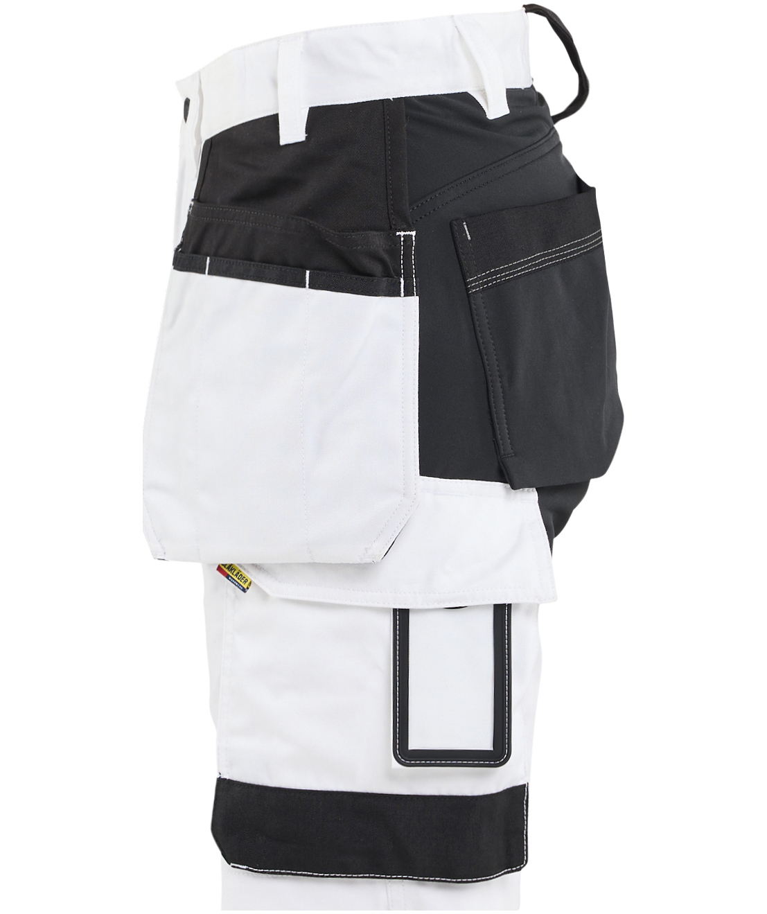 Bl&aring;kl&auml;der dame h&aring;ndv&aelig;rkershorts, Hvid/Sort, large image number 3