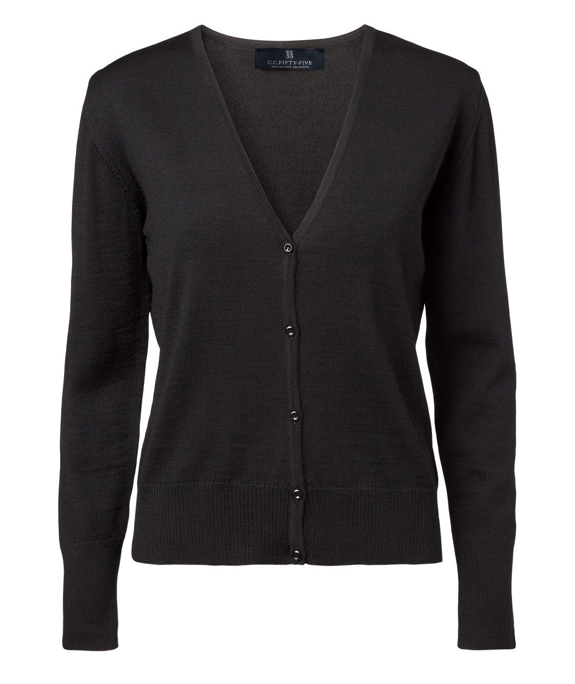 CC55 Copenhagen stickad cardigan dam, Svart