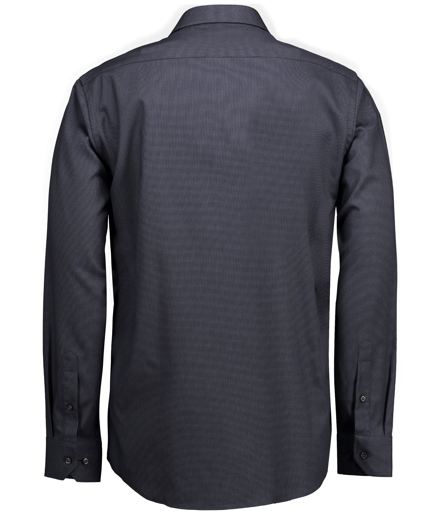 Seven Seas Dobby Royal Oxford modern fit skjorta med br&ouml;stficka, Koksgr&aring;, large image number 1