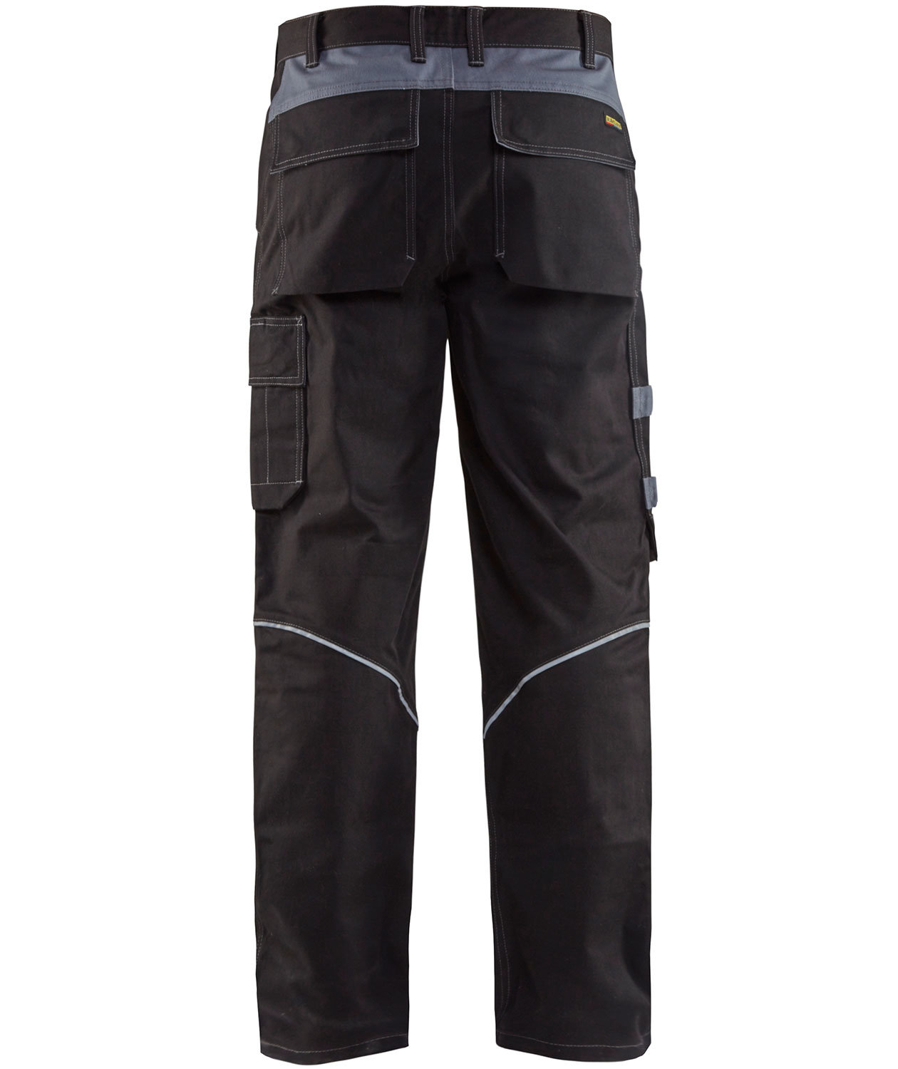 Bl&aring;kl&auml;der Anti-Flame arbeidsbukse, Svart/Gr&aring;