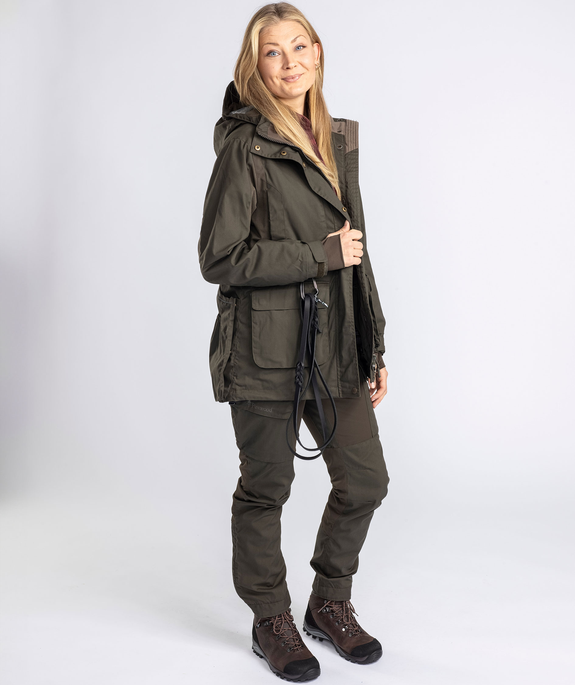 Pinewood Dog Sports Trainer damebuks, Moss green, large image number 9