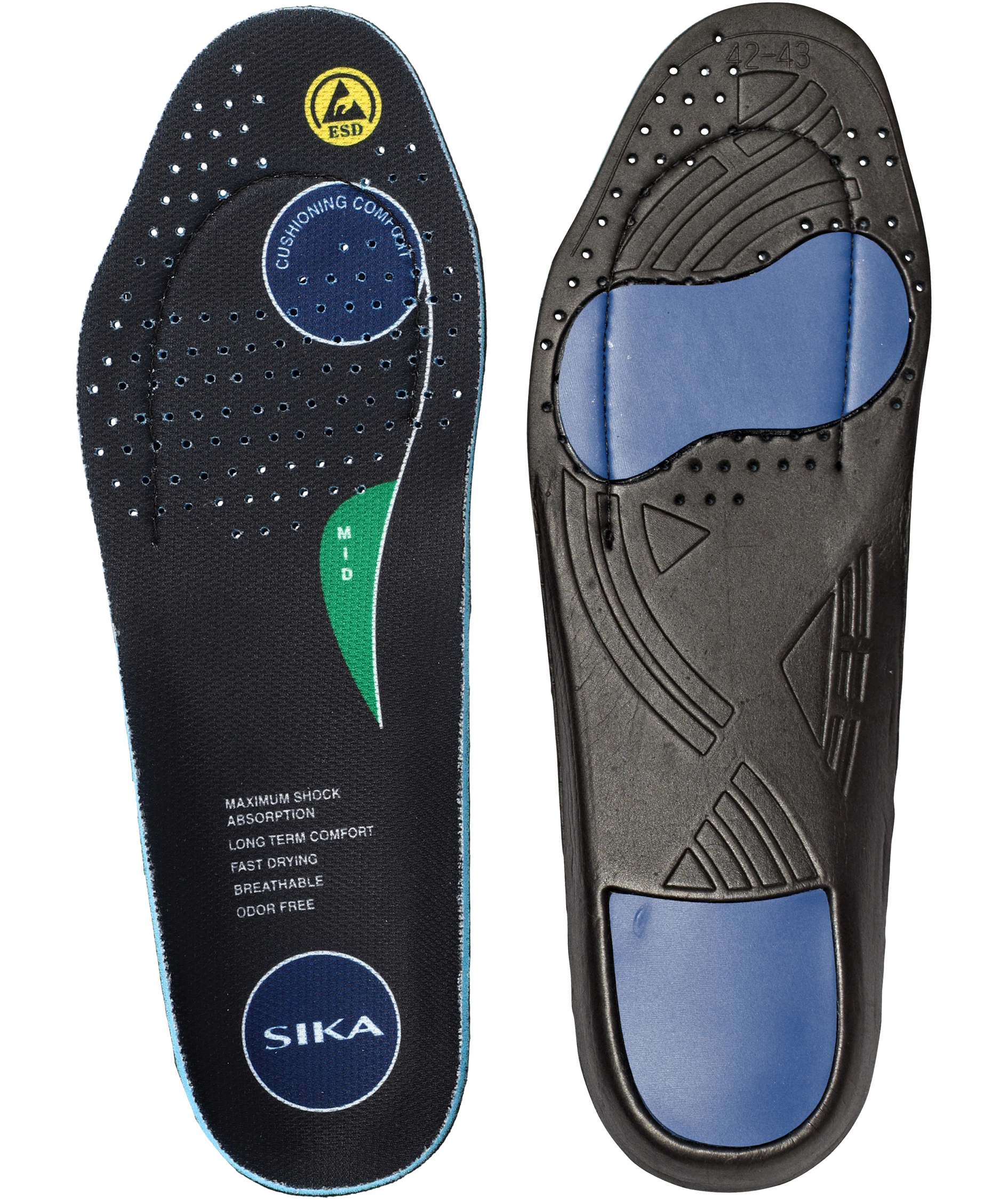 Sika inl&auml;ggssulor Ultimate footfit, medium, Svart