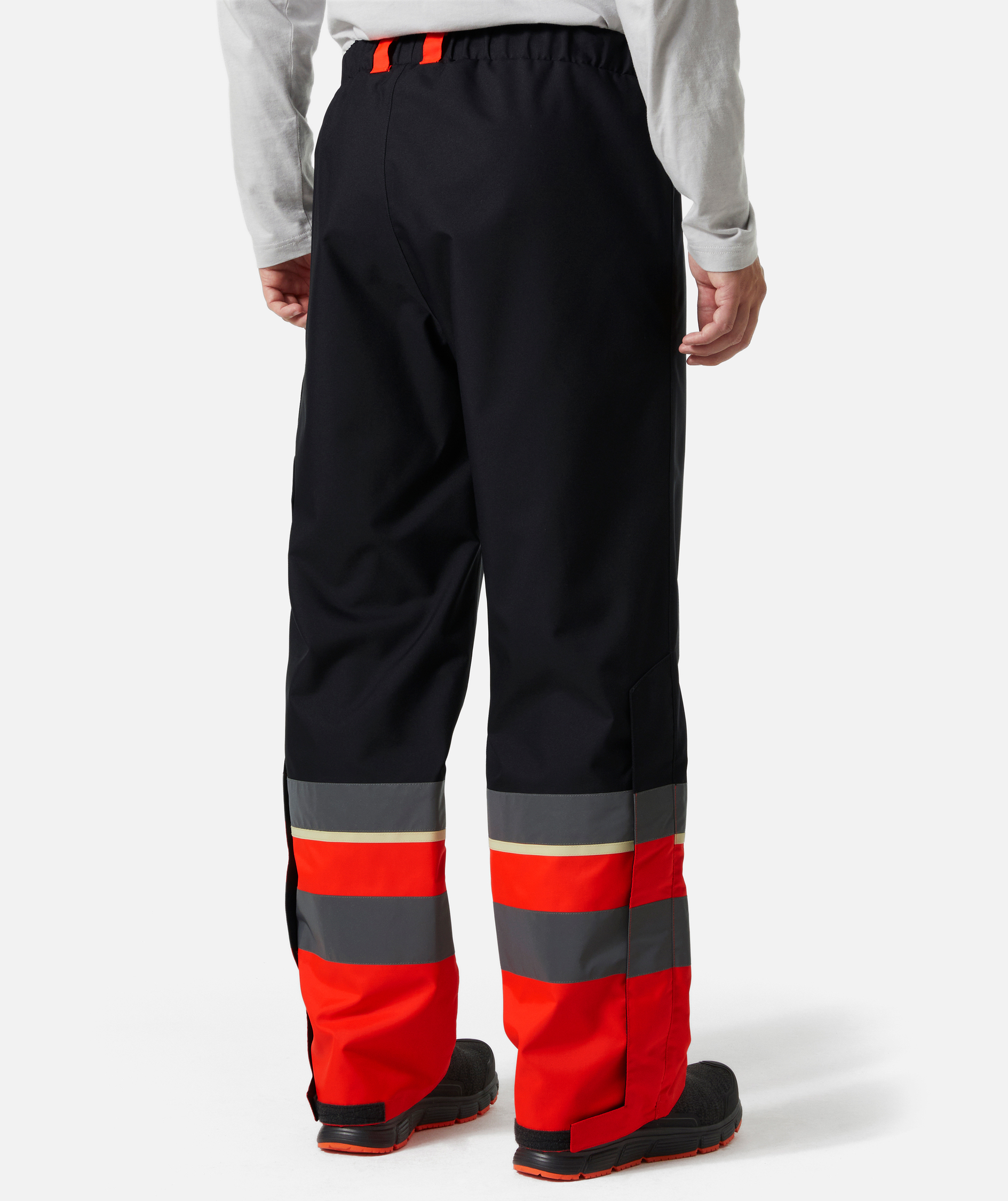 Helly Hansen UC-ME skalbukser, Hi-Vis R&oslash;d/Ebony, large image number 3