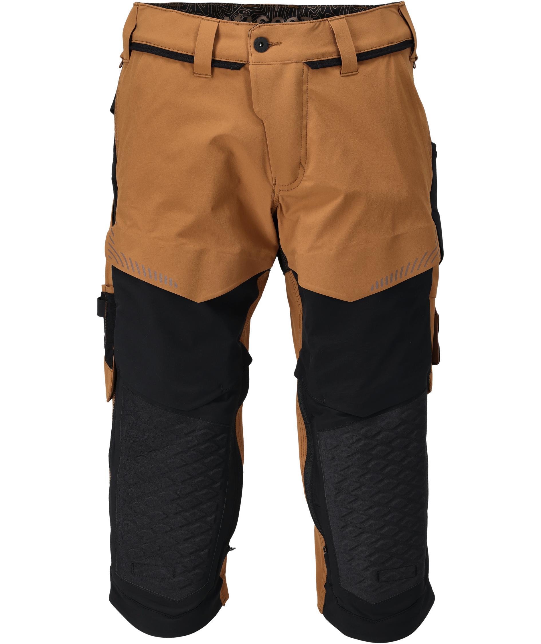 Mascot Customized Working knickers full stretch, Nut Brown/Black