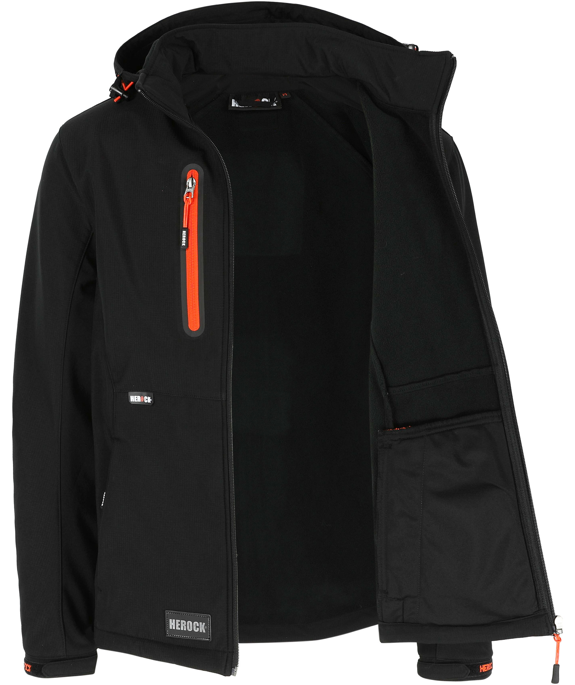 HEROCK Trystan softshell jacket, Black, large image number 2