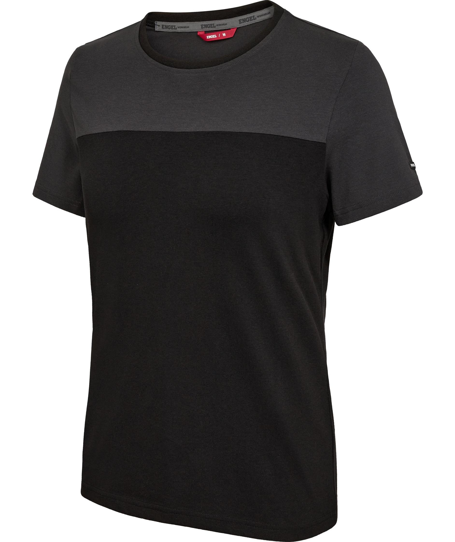 Engel Entire dame T-shirt, Black/Anthracite Grey, large image number 6