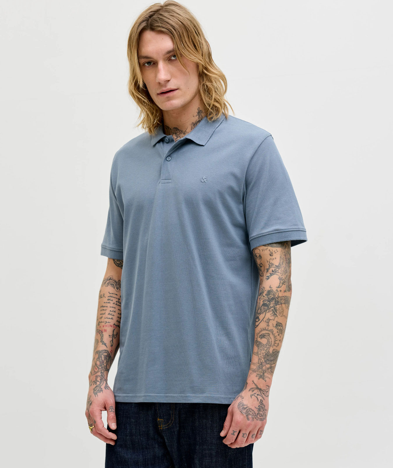 Jack & Jones JJEBASIC Poloshirt, Blue Mirage, large image number 6