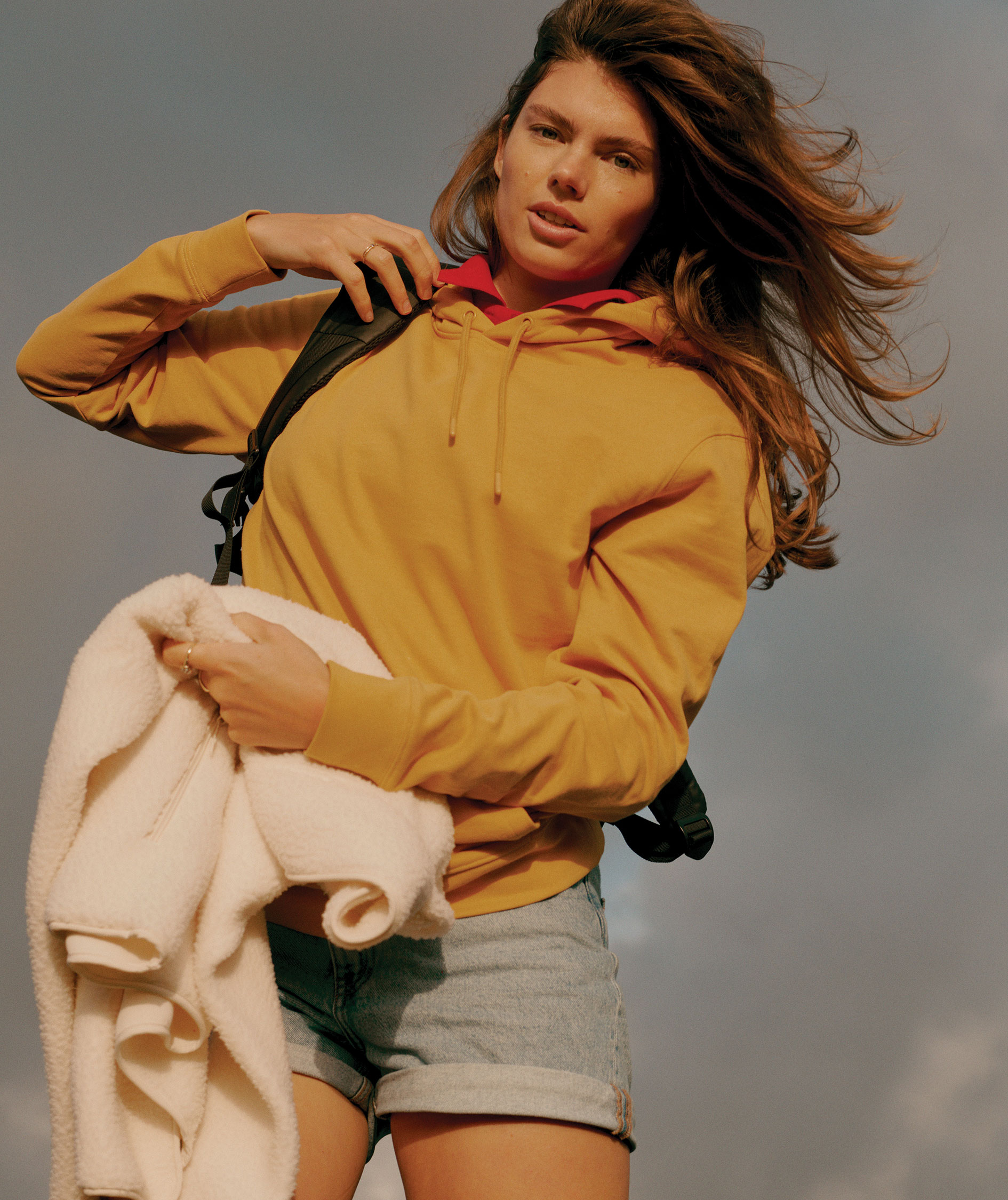 Iqoniq Jasper hoodie, Ochre yellow, large image number 3