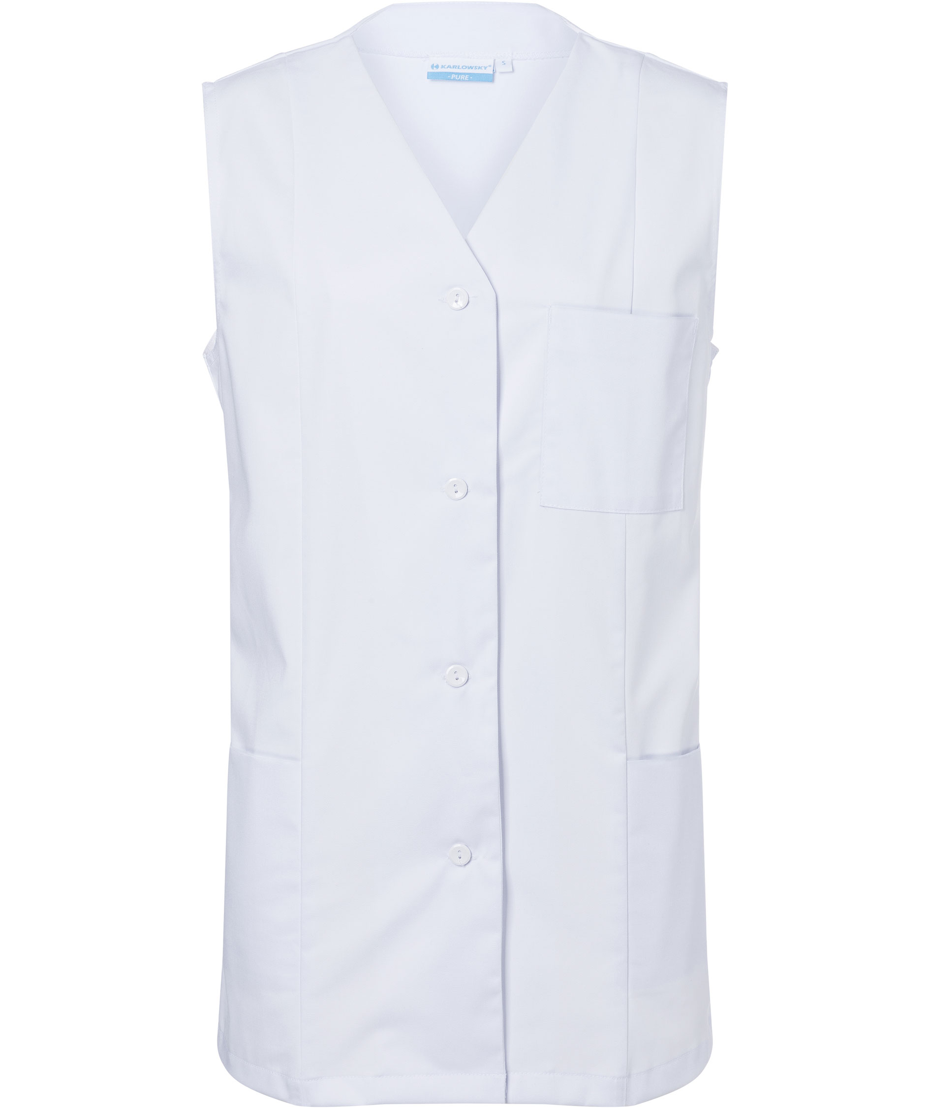 Karlowsky Damen-Tunika ohne &Auml;rmel, White, large image number 0