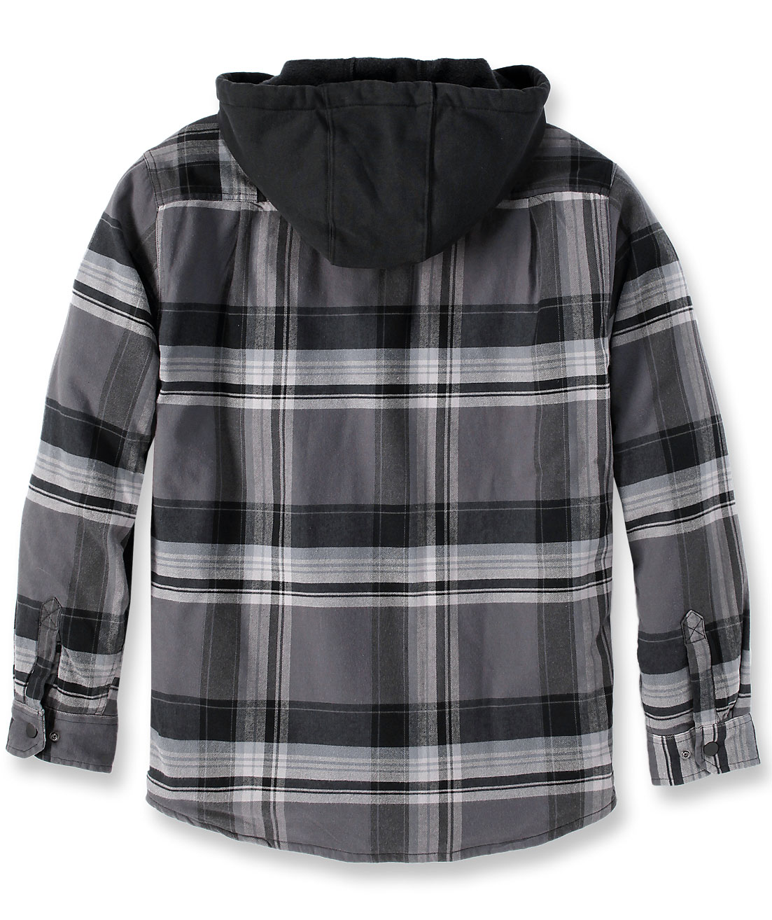 Carhartt fodrad flanellskjorta jacka, Black, large image number 2