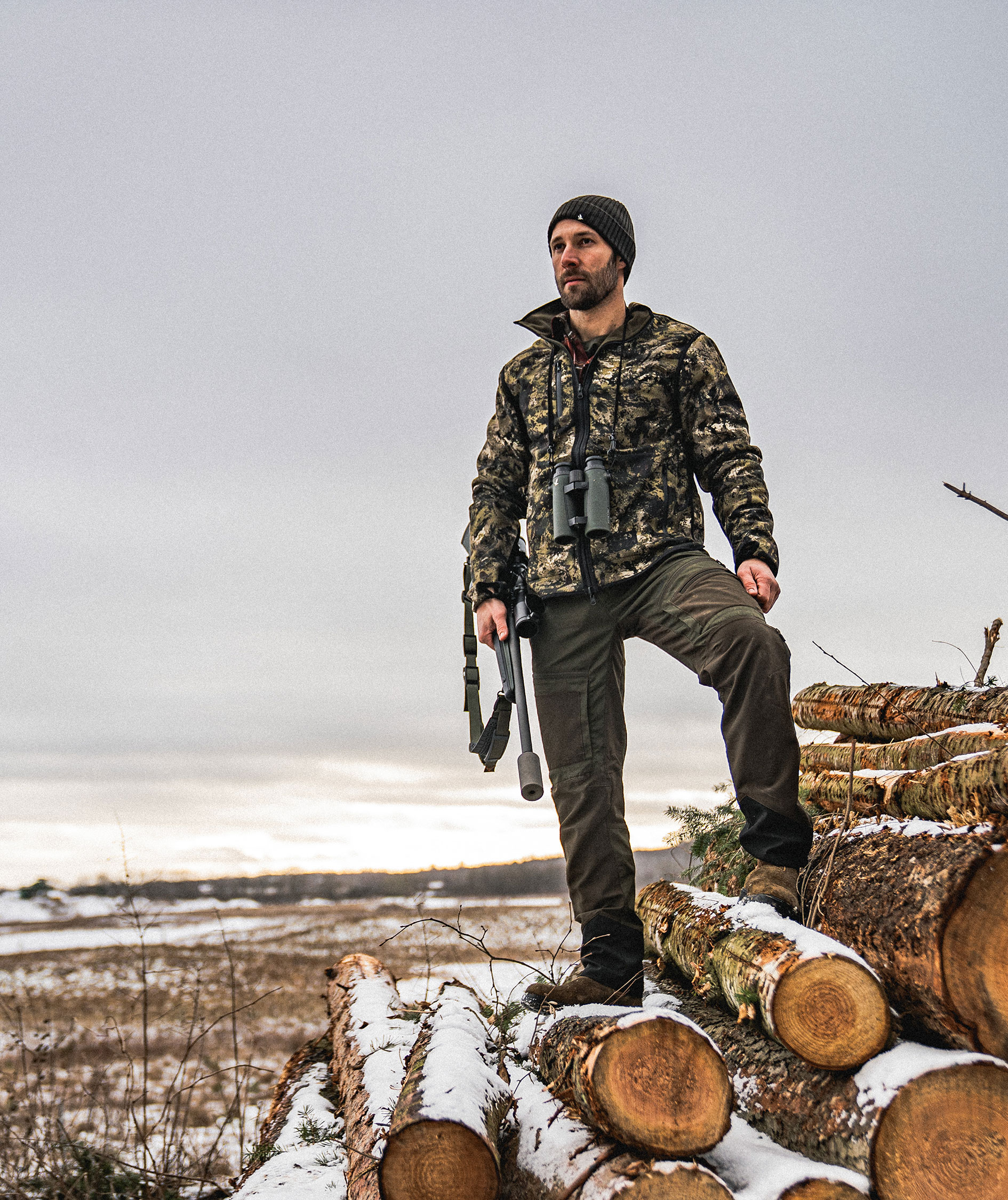 Seeland Rogue vendbar fleecejakke, Light pine/Invis green, large image number 1