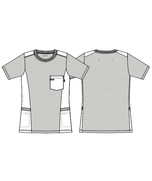 Kentaur women's pique T-shirt, Blue Melange, large image number 2