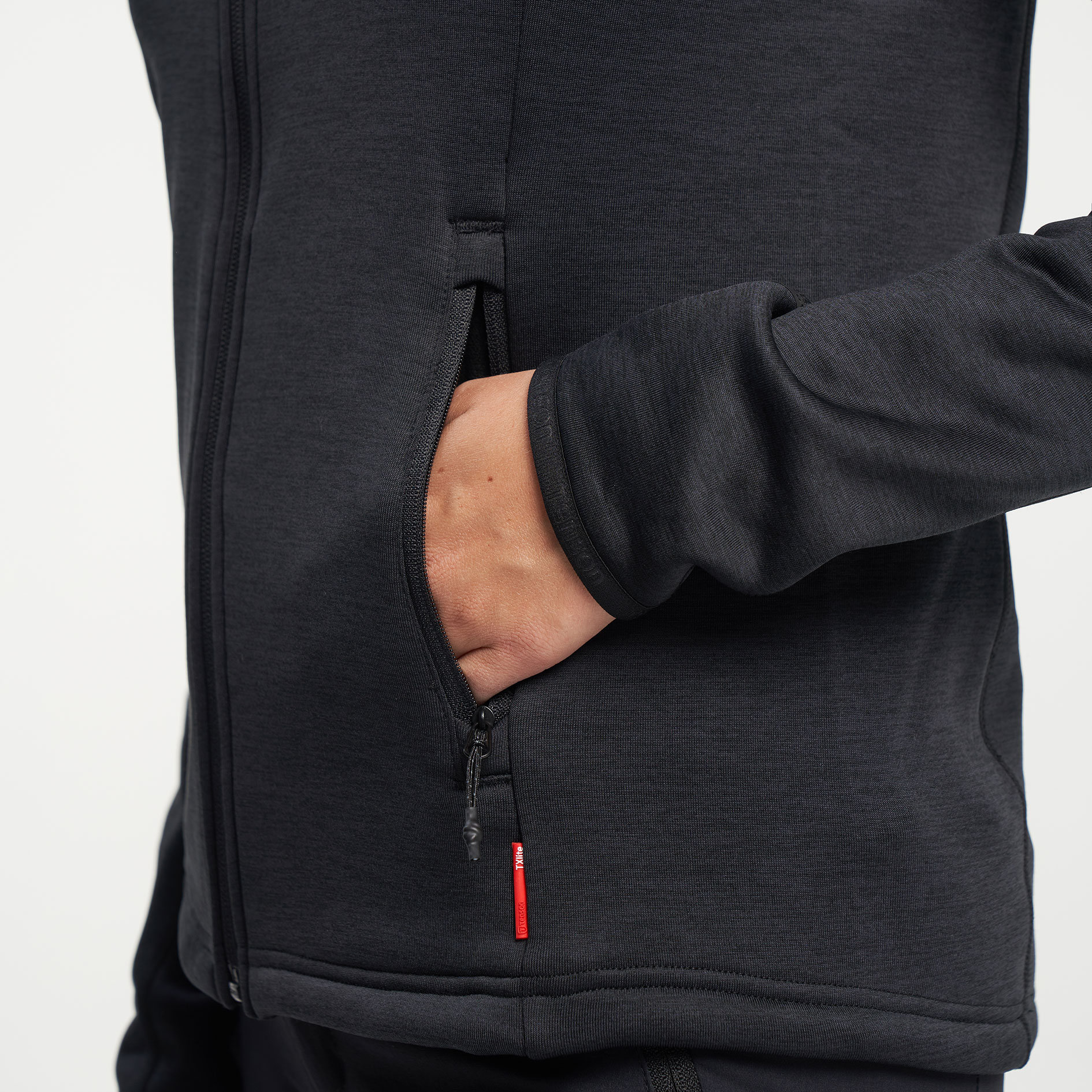 Tenson TXlite dame cardigan, Black, large image number 5