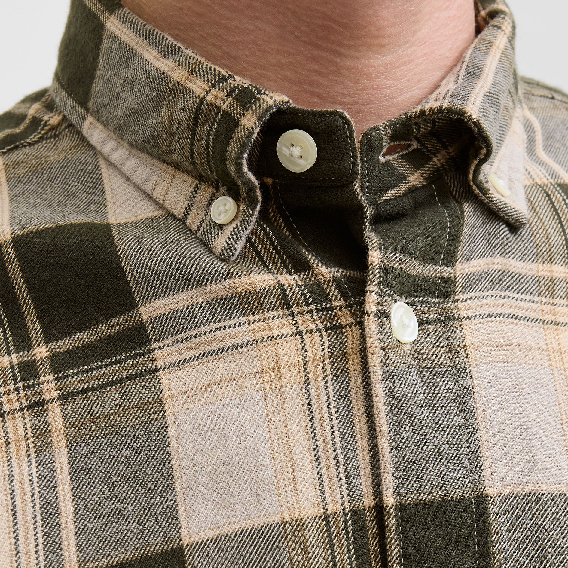 Jack & Jones Premium JPRBLUBROOK CHECK shirt, Peat, large image number 4