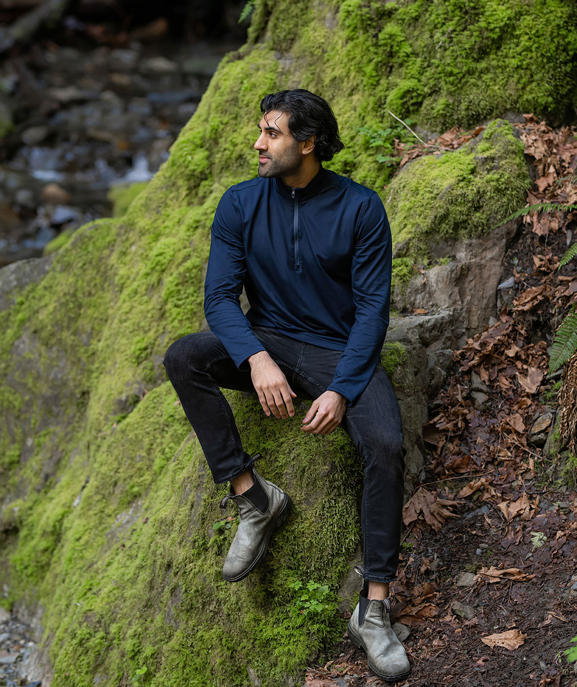 Stormtech Zermatt midlayer sweater, Marine Blue