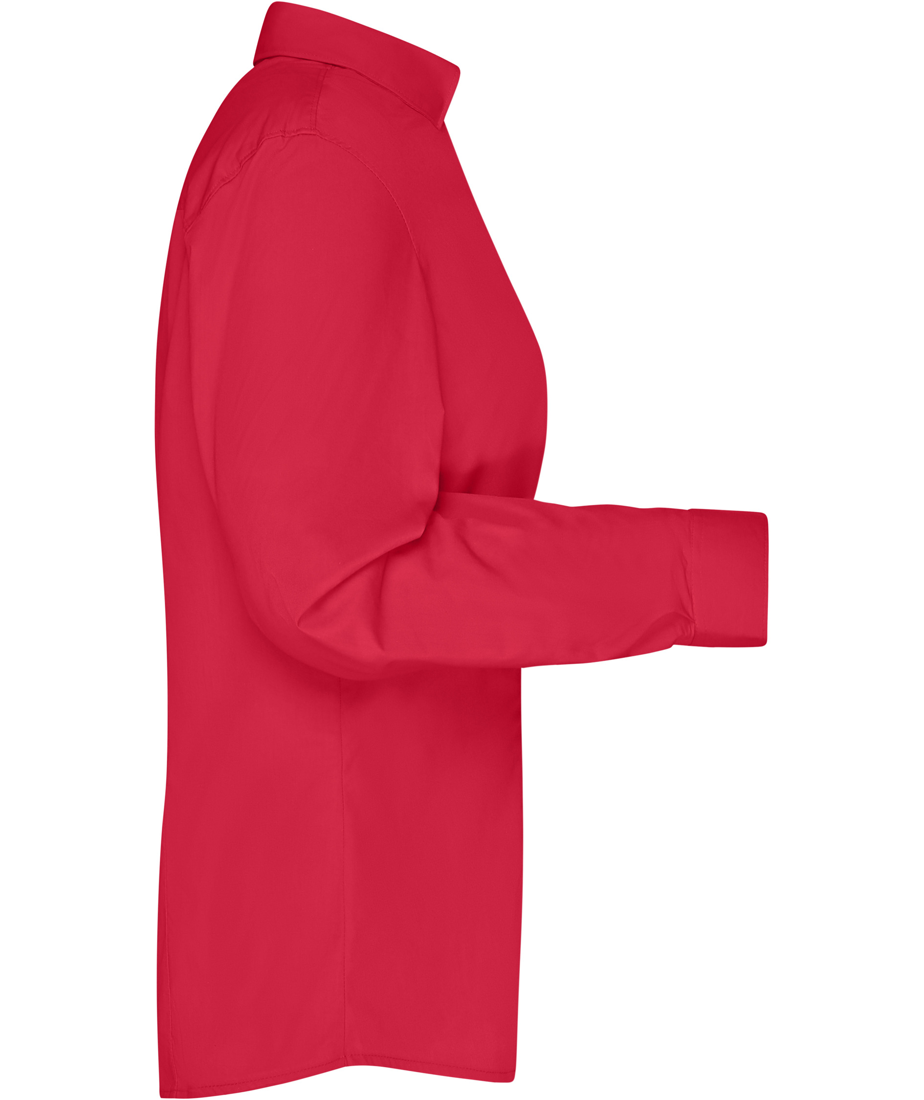 James & Nicholson modern fit skjorta dam, R&ouml;d, large image number 2