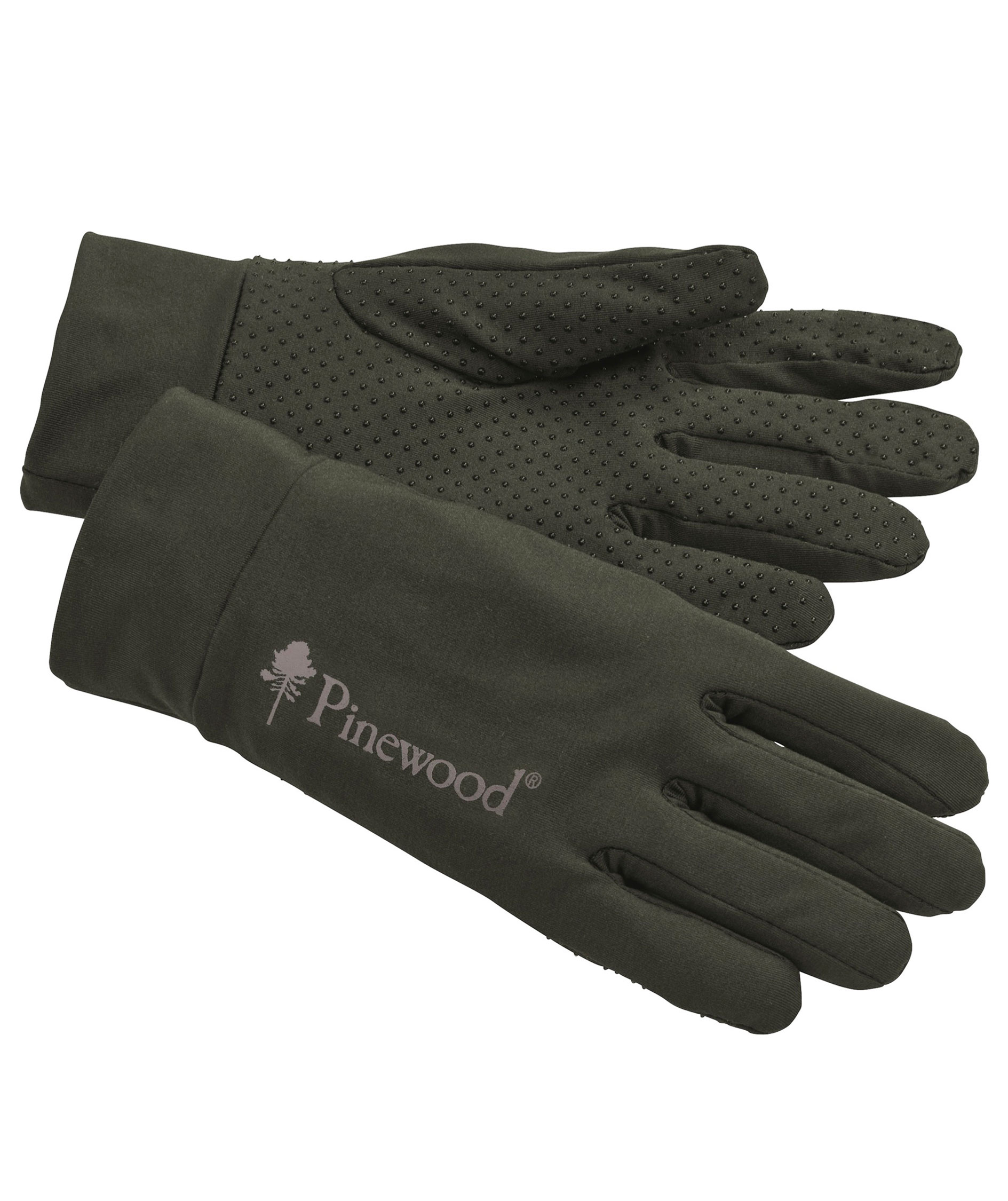 Pinewood&nbsp;Thin Liner handsker, Mosgr&oslash;n