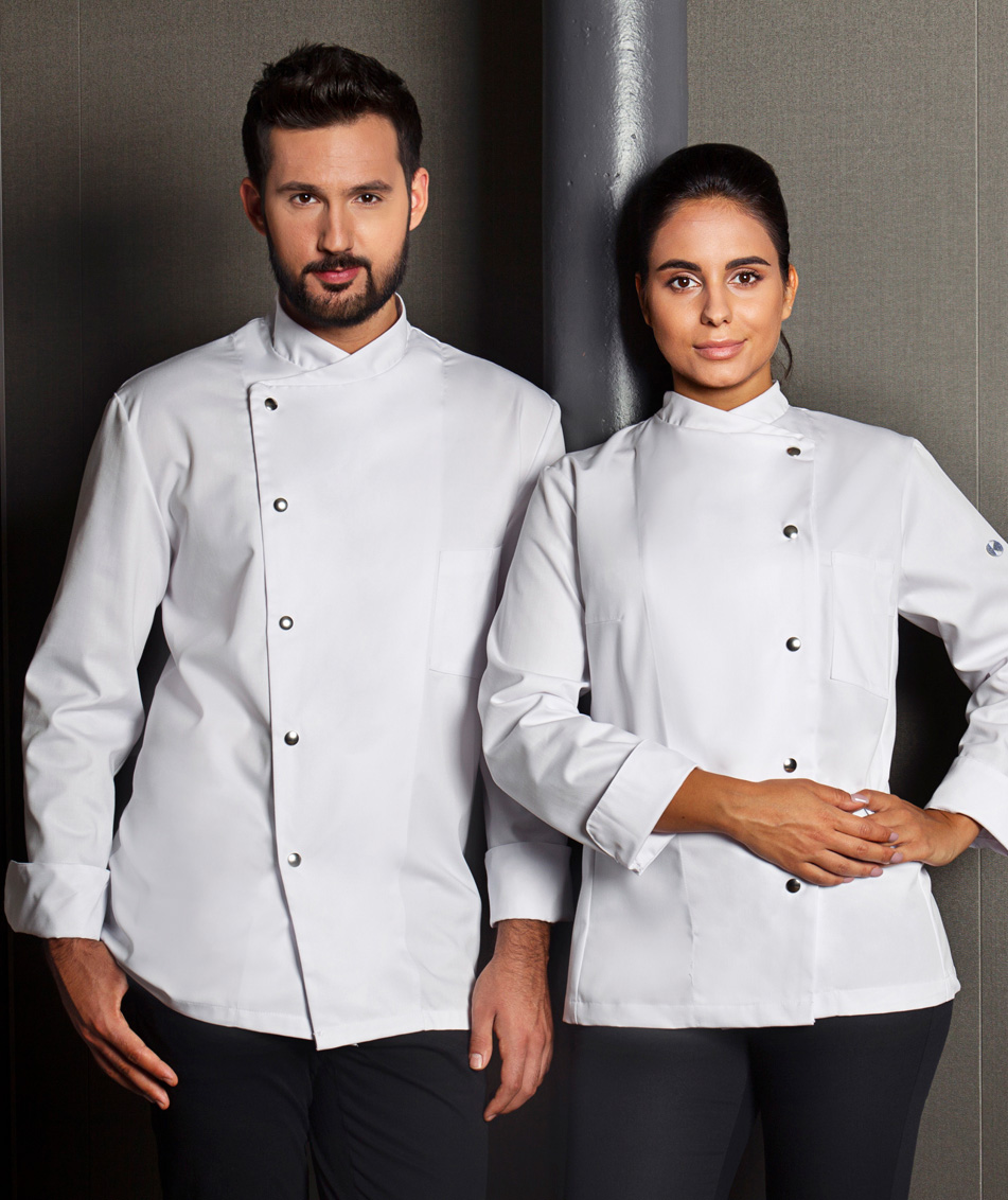 Karlowsky Larissa dame kokkejakke, Hvit, large image number 2