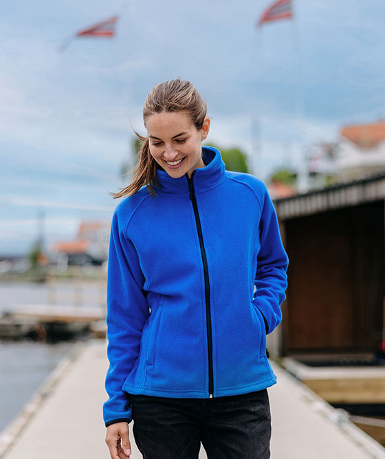 YOU Vera Damen Fleecejacke, Kornblumenblau