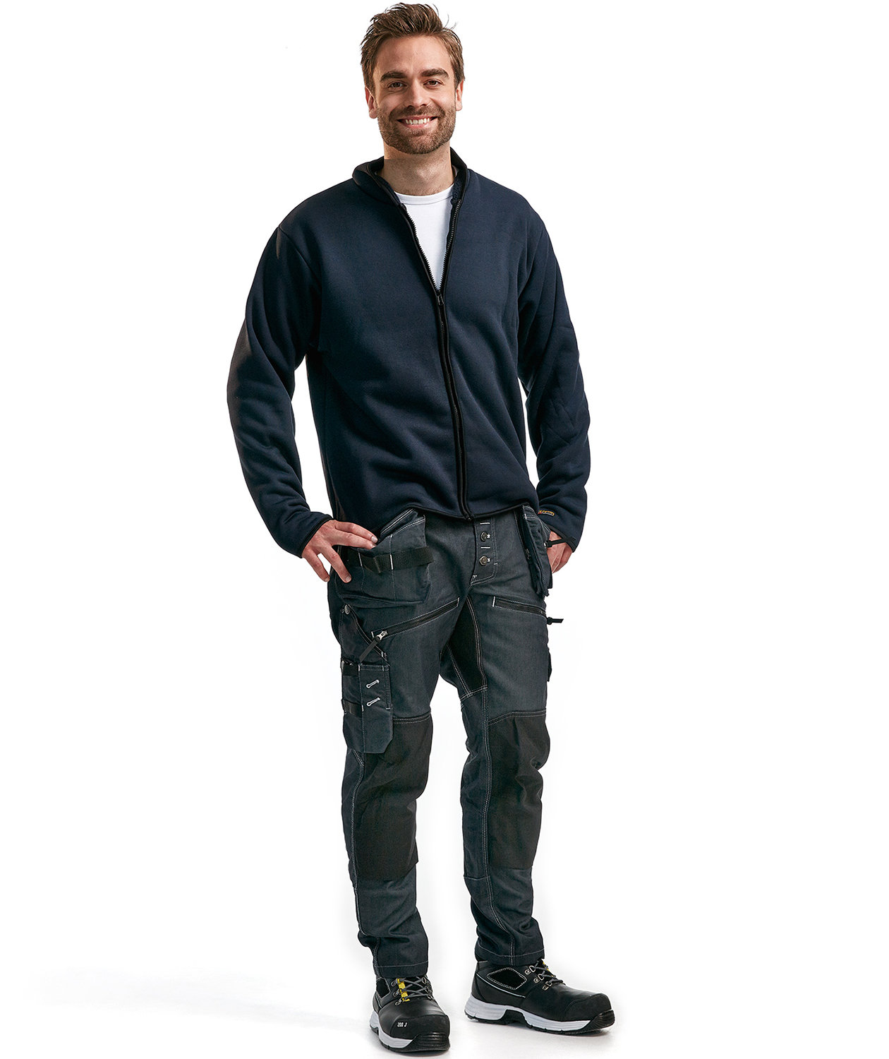 Bl&aring;kl&auml;der p&auml;lsfiberjacka, Marinbl&aring;