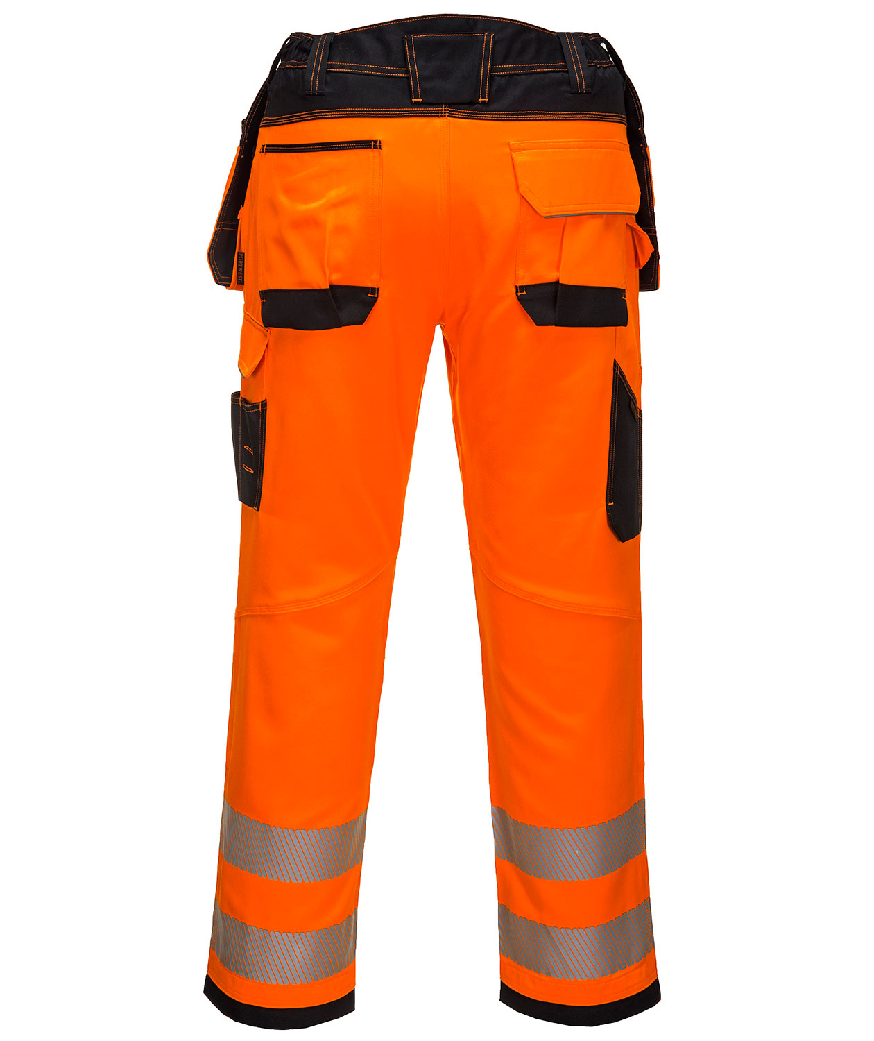 Portwest PW3 h&aring;ndverksbukse, Hi-Vis Oransje/Svart, large image number 1