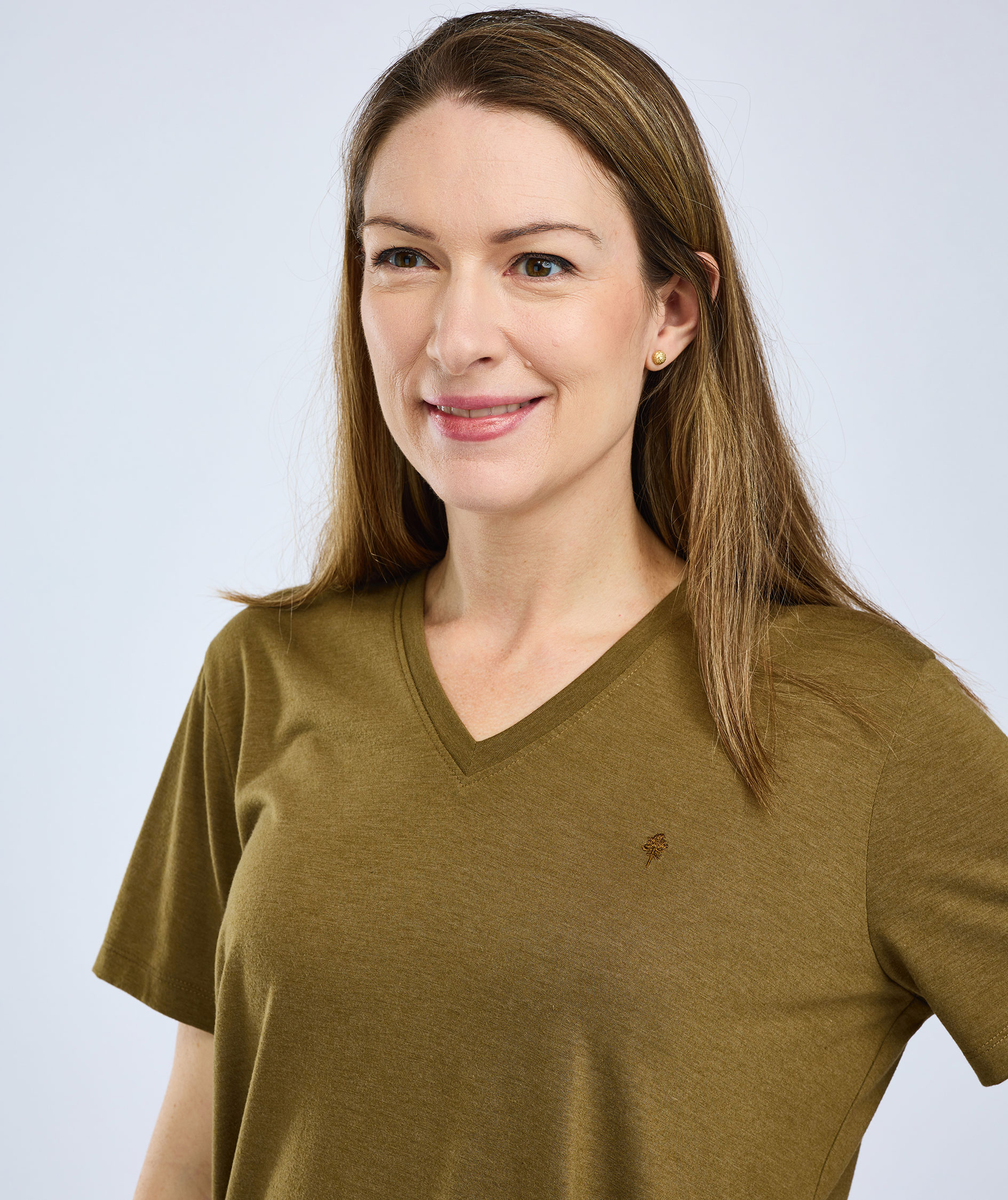 Pinewood Finnveden Forest dame T-shirt, Olive green, large image number 4