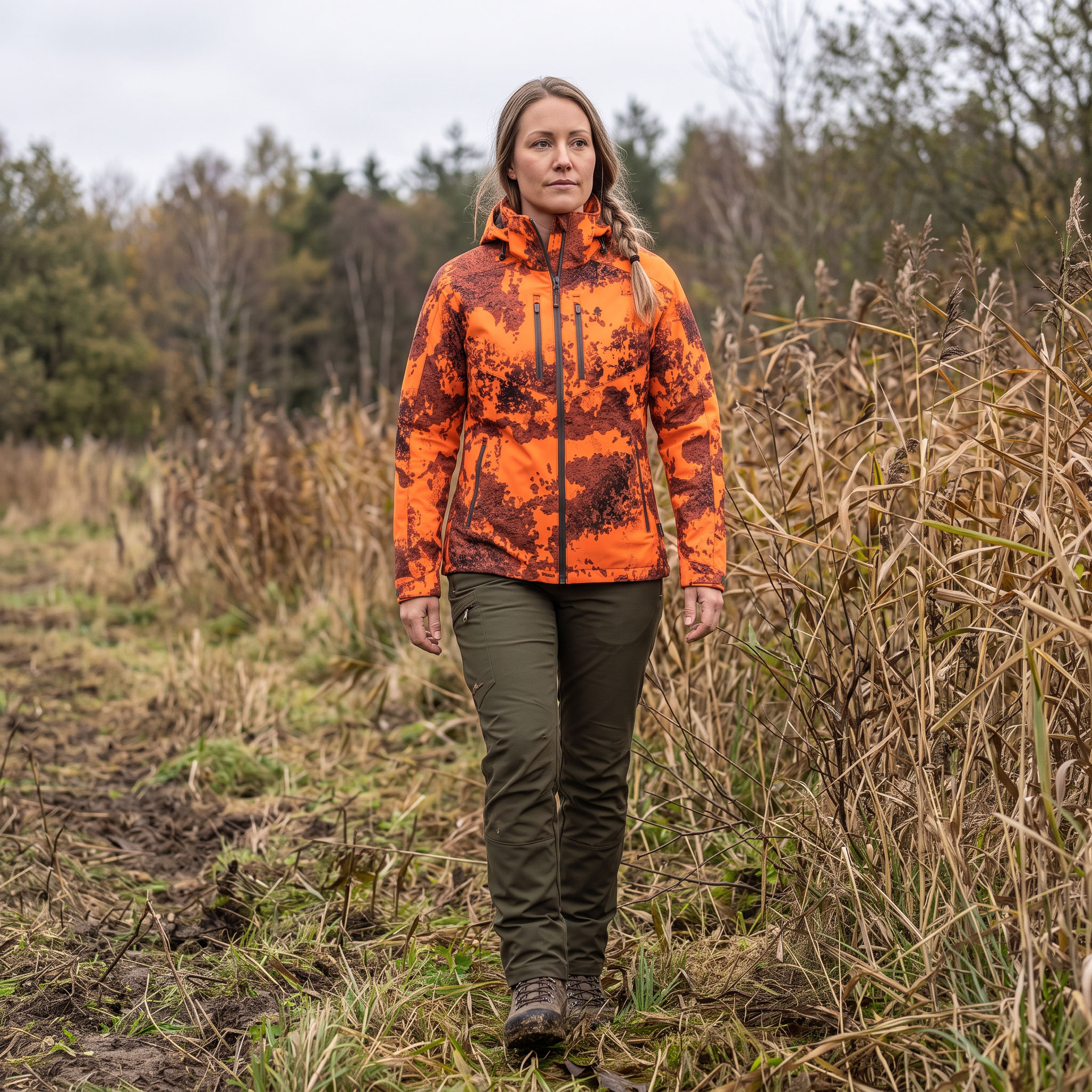 Pinewood&nbsp;Retriever Active Camou dame jagtjakke, Strata Blaze, large image number 1