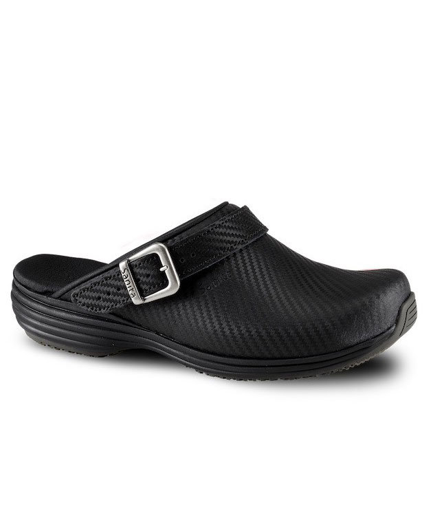 Sanita Wave Carbon women's clogs, Black