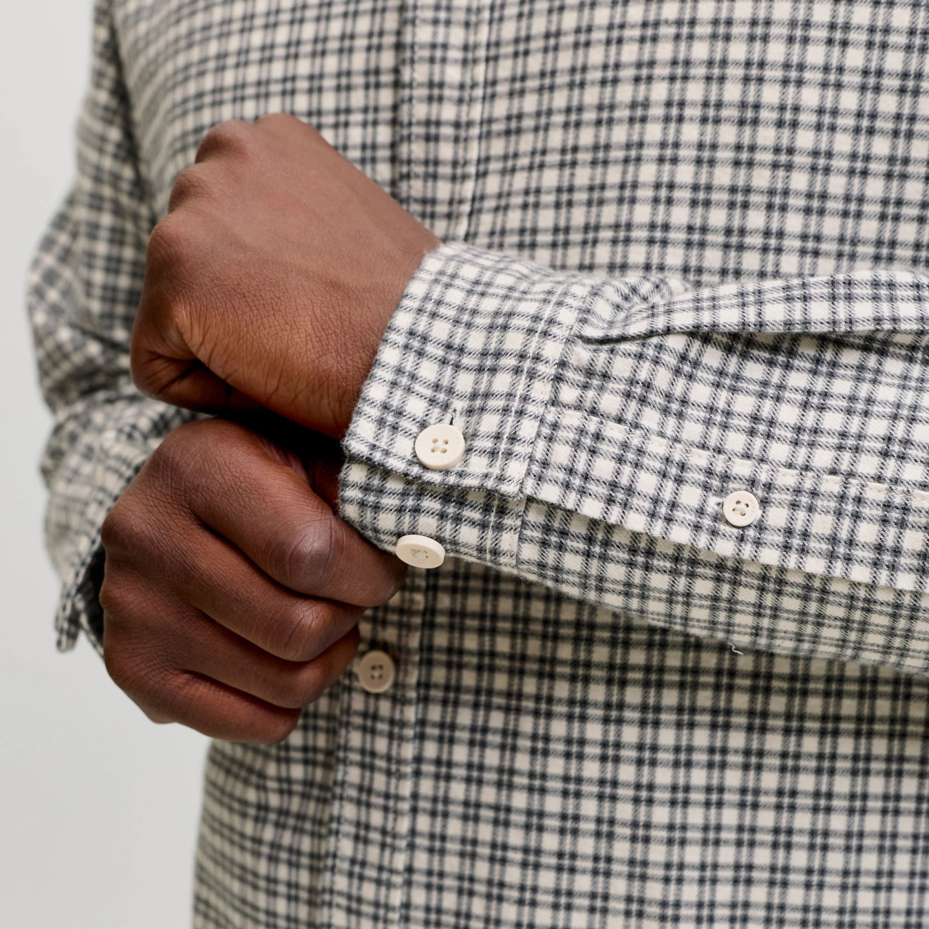Jack & Jones Plus JJCARTER skjorte, Cloud Dancer, large image number 3