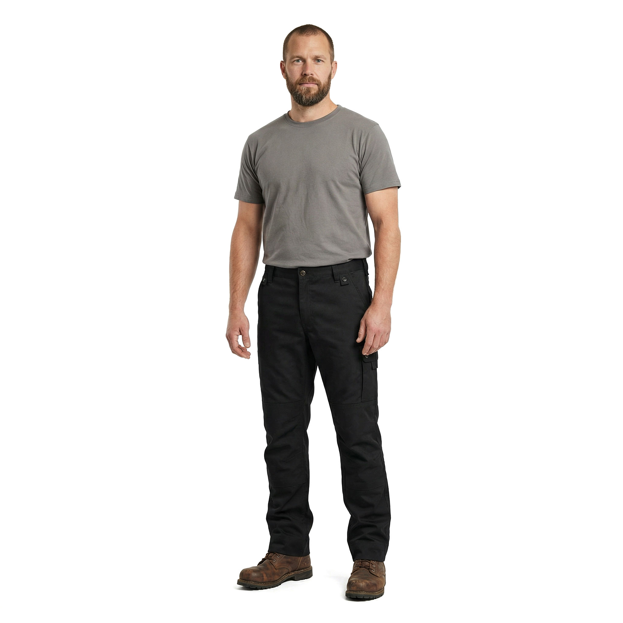 Westborn Core arbejdsbukser, Black, large image number 3