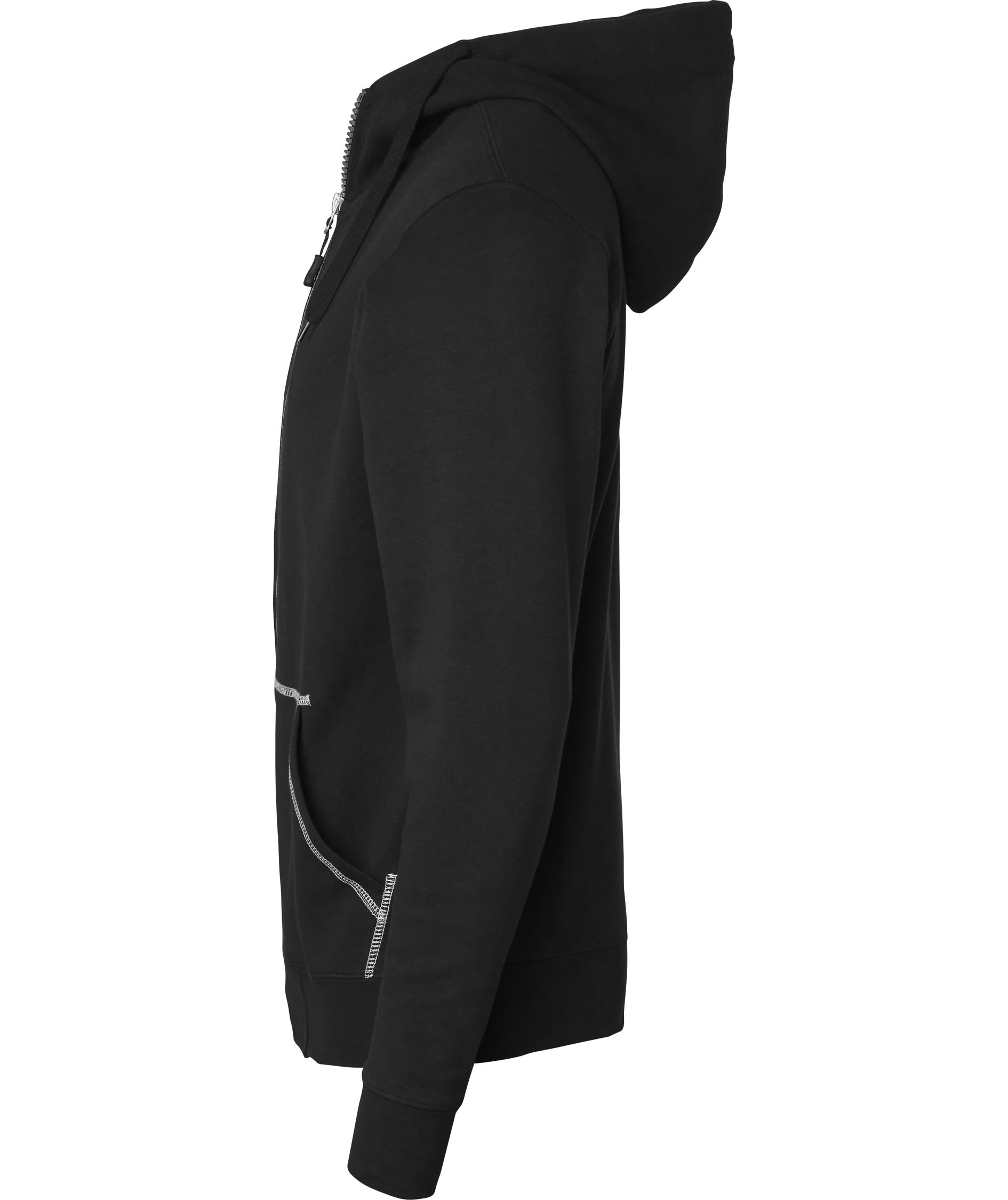 Top Swede hoodie with zipper 0302, Black, large image number 3